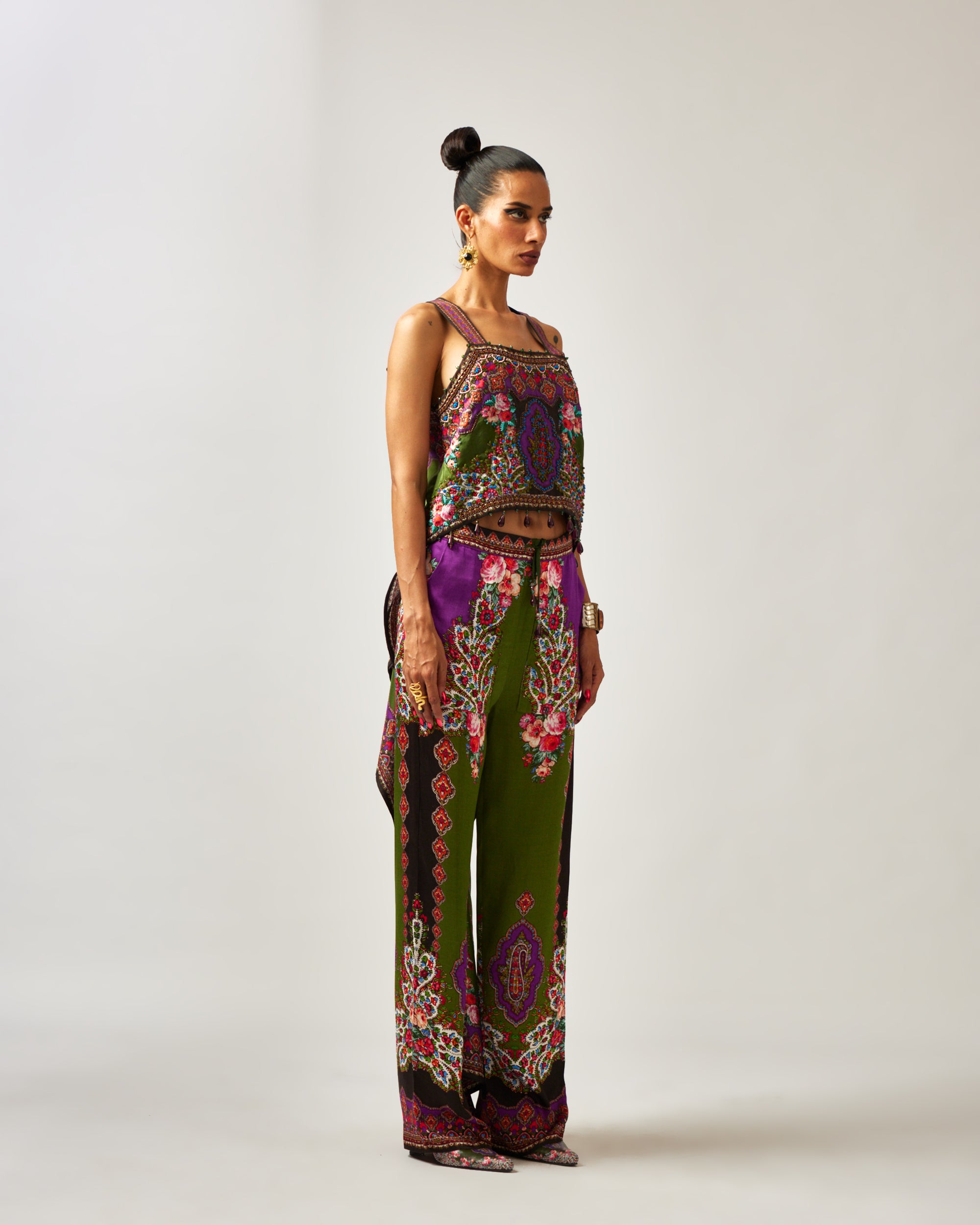 mon amour : Bershna - Purple/Emerald