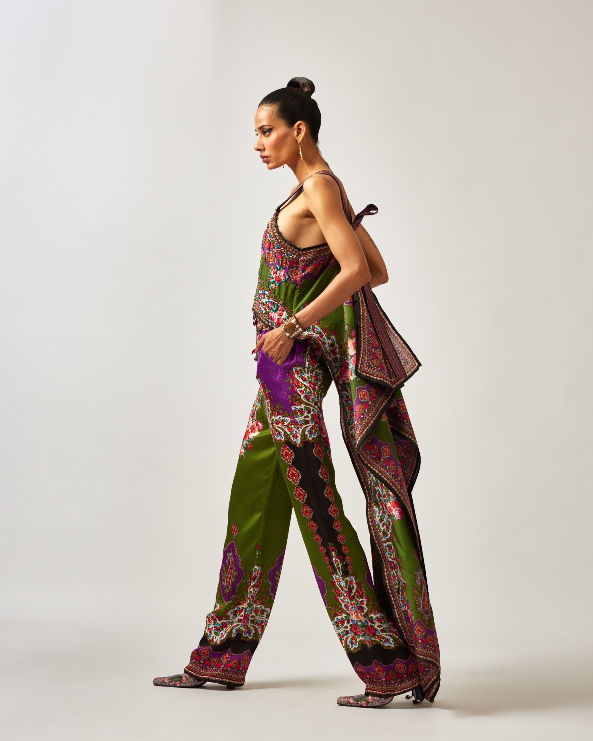 mon amour : Bershna - Purple/Emerald