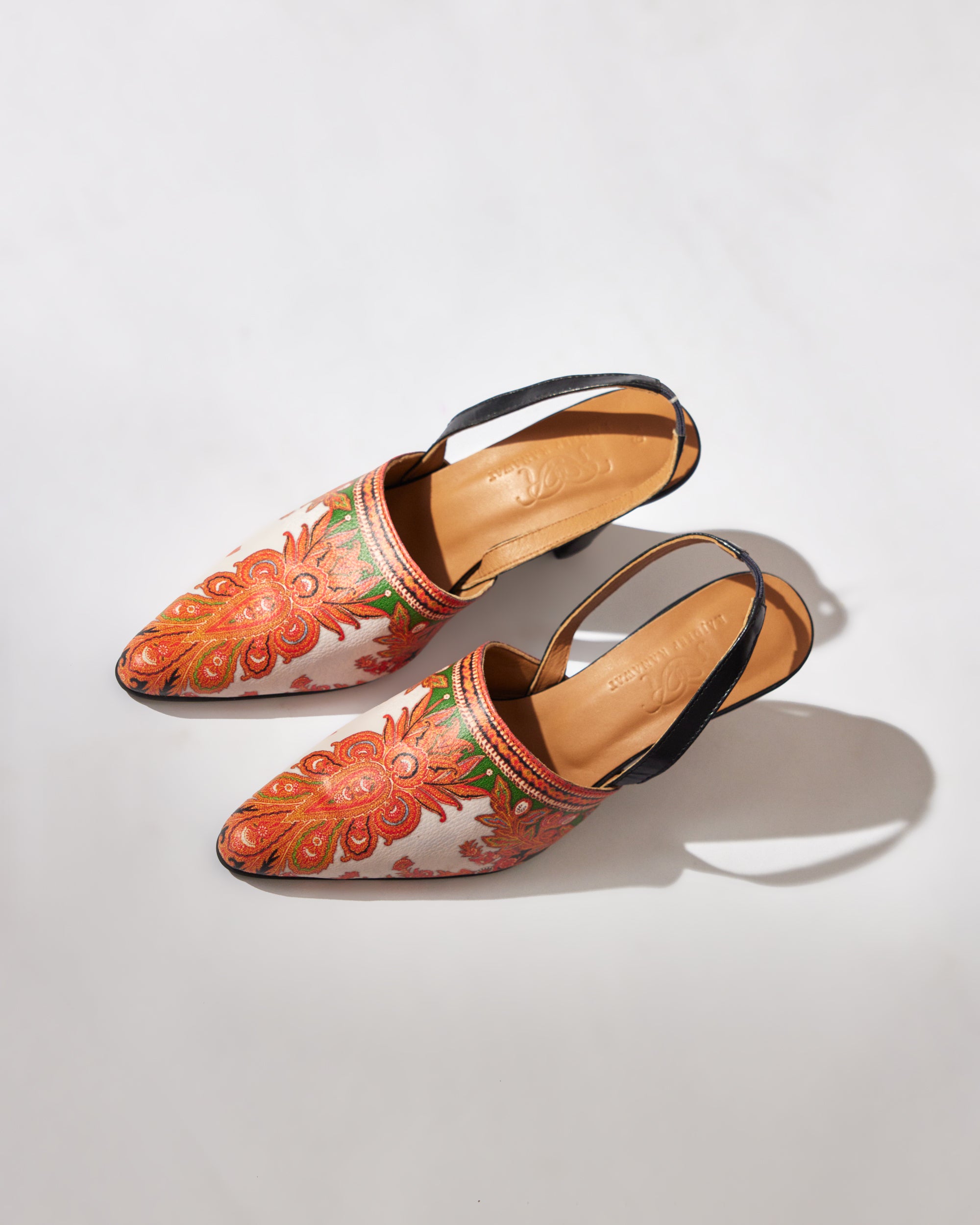 Mon Amour - Heels : Orange/Green