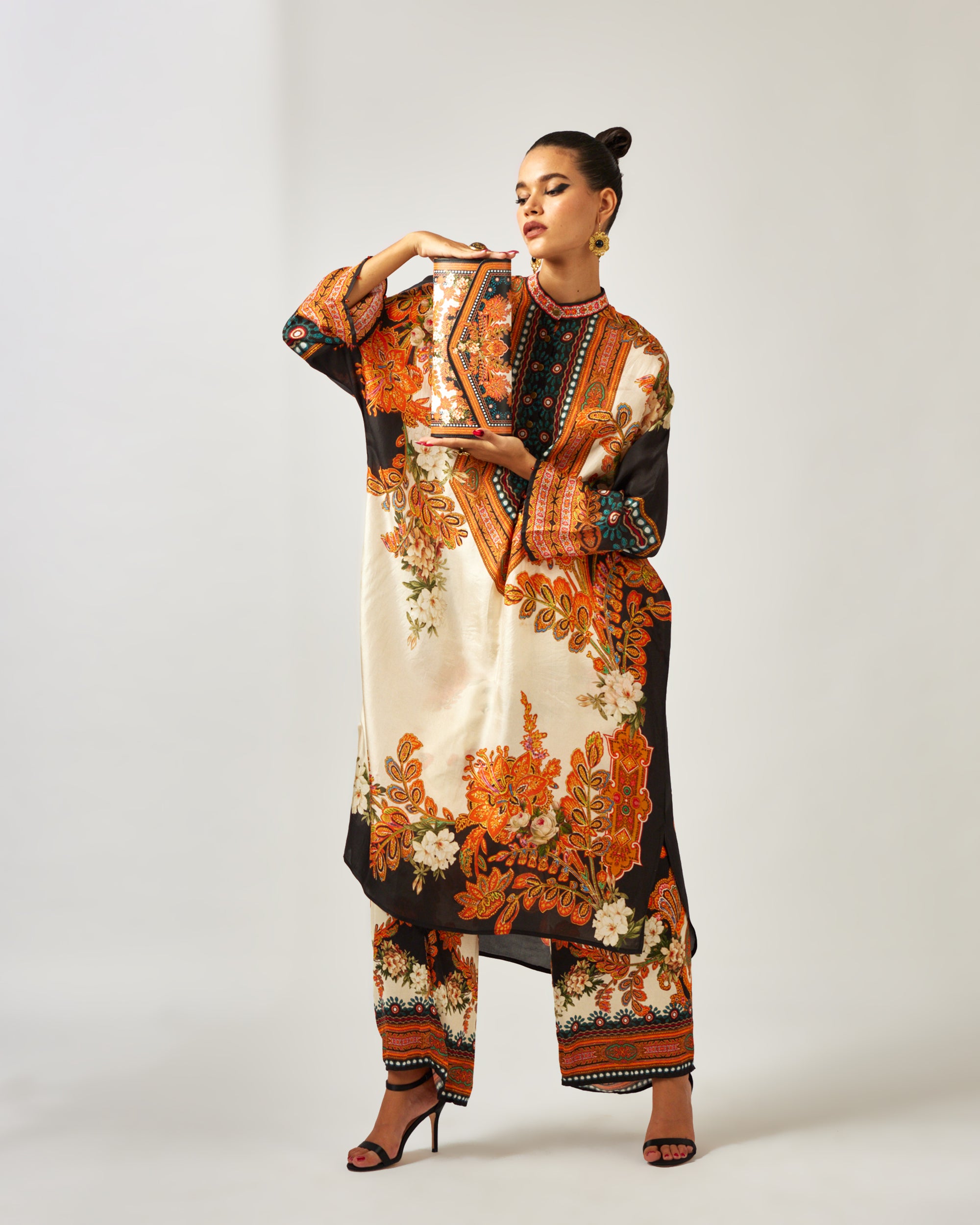 mon amour : Kalini - Orange/Black