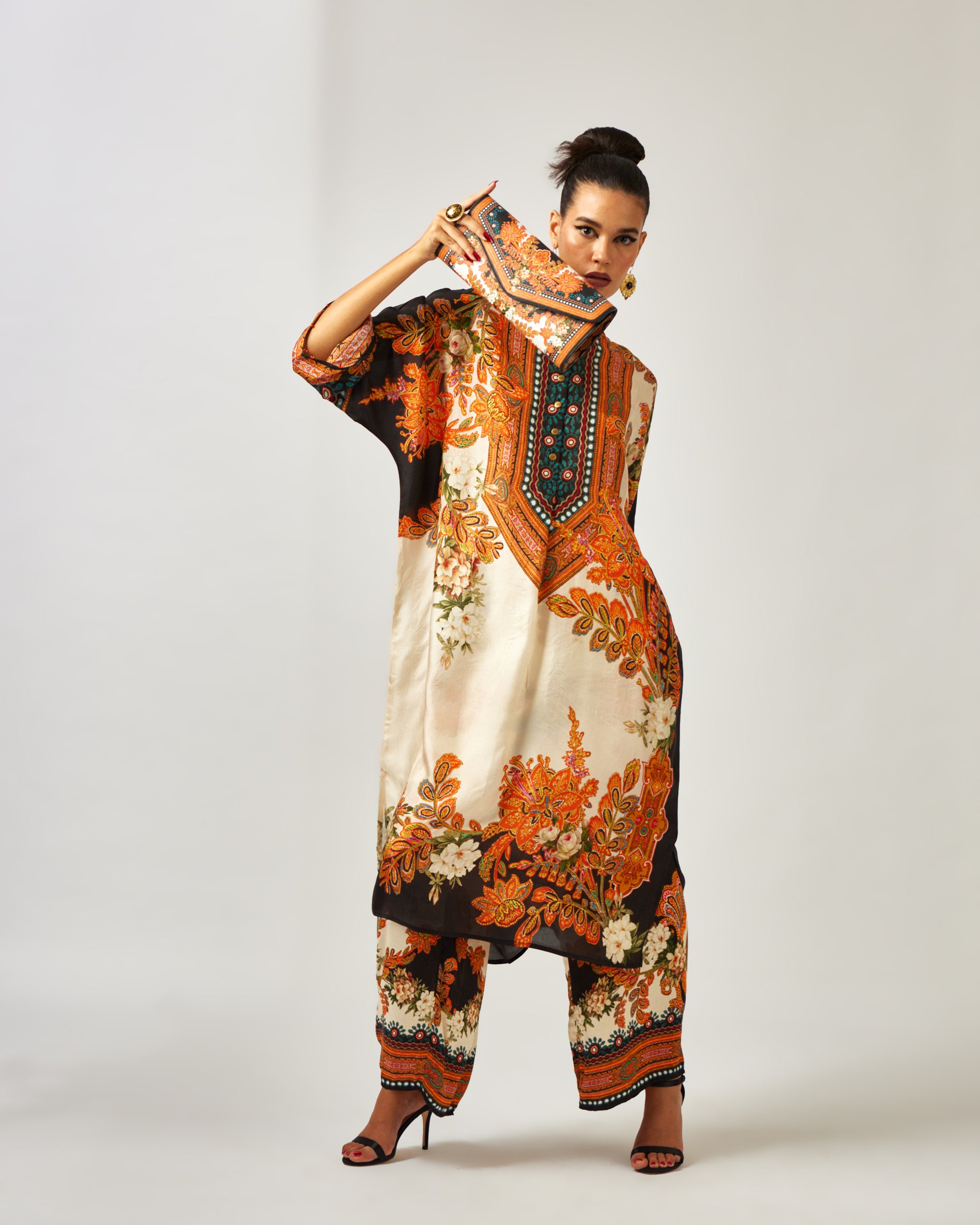 mon amour : Kalini - Orange/Black