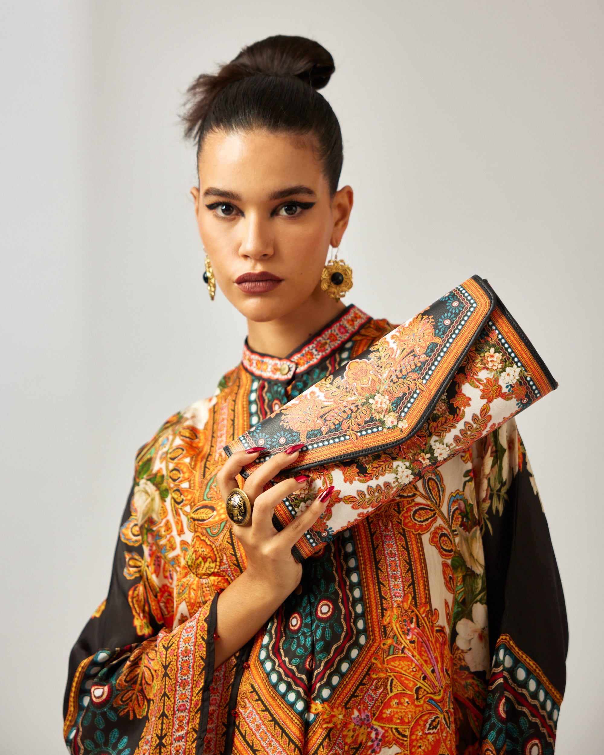 mon amour : Kalini - Orange/Black