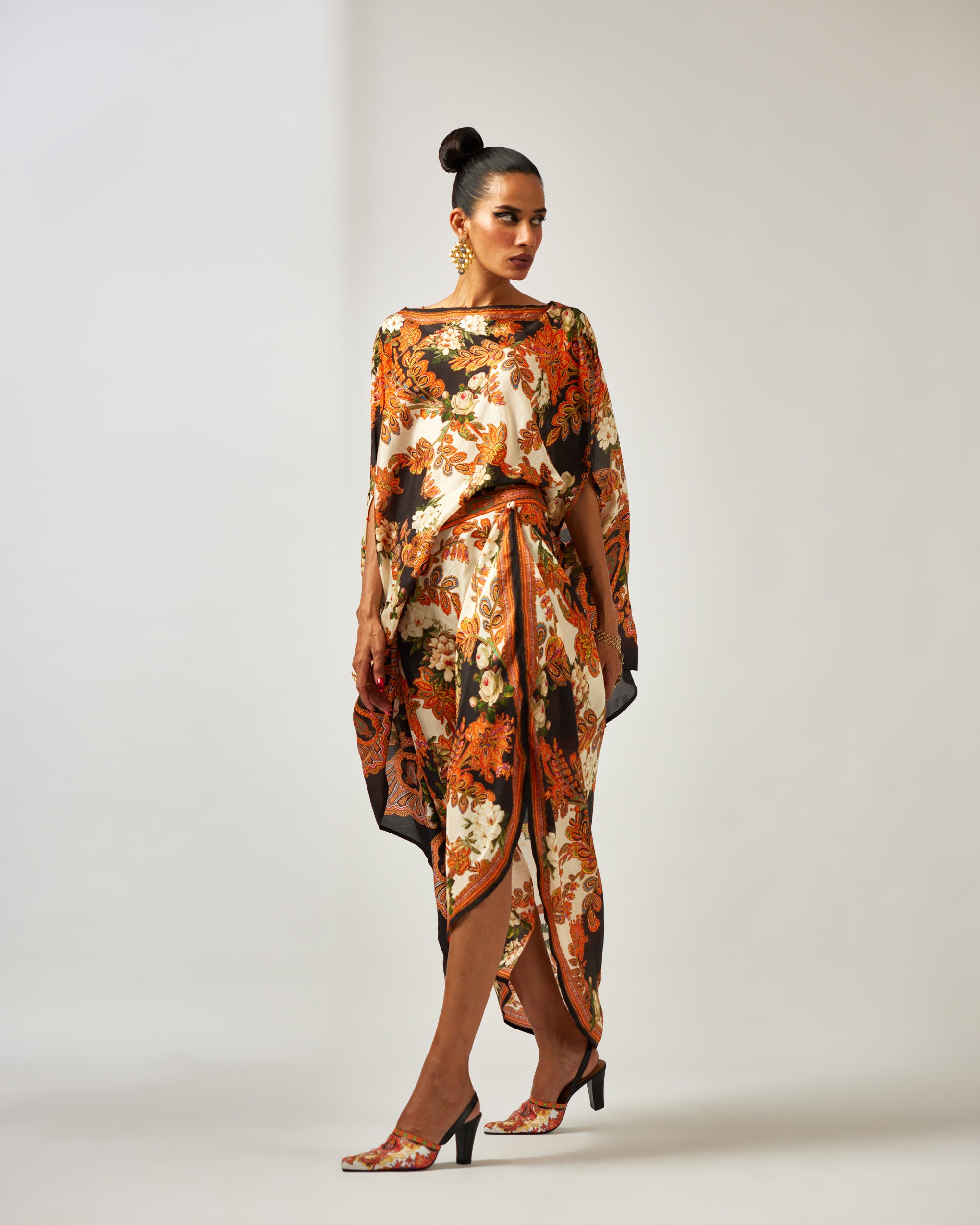 mon amour : Kamini - Orange/Black