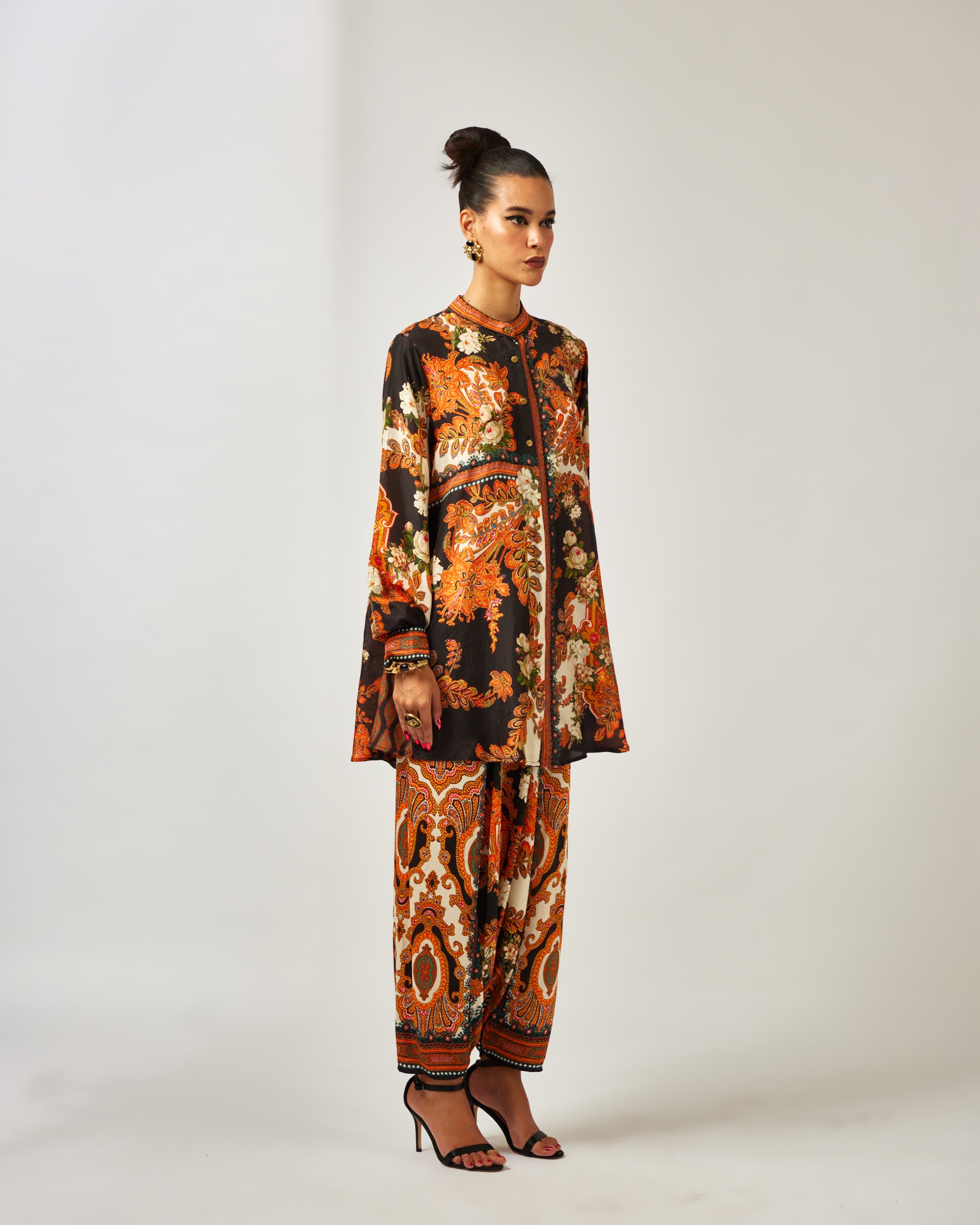 mon amour : Basheera/Maimouna - Orange/Black
