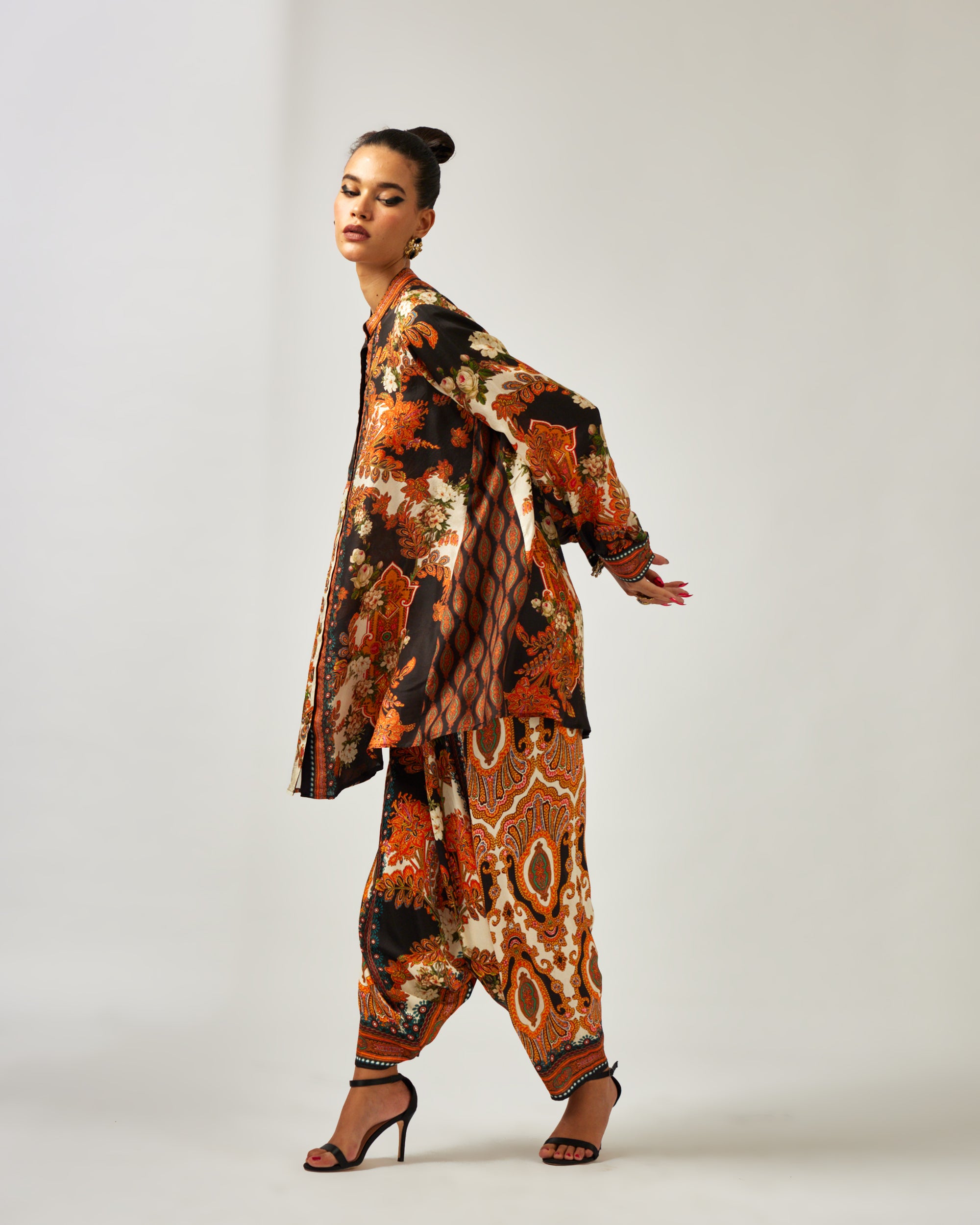 mon amour : Basheera/Maimouna - Orange/Black