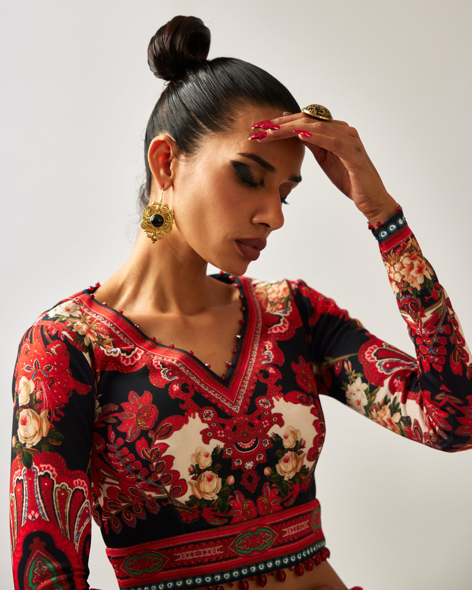 mon amour : Leela - Red/Ivory