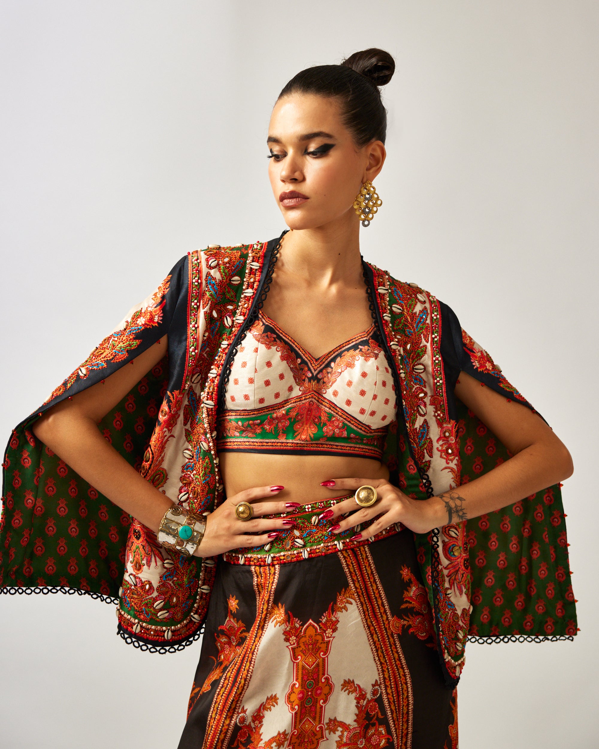 mon amour : Madina - Black/Orange