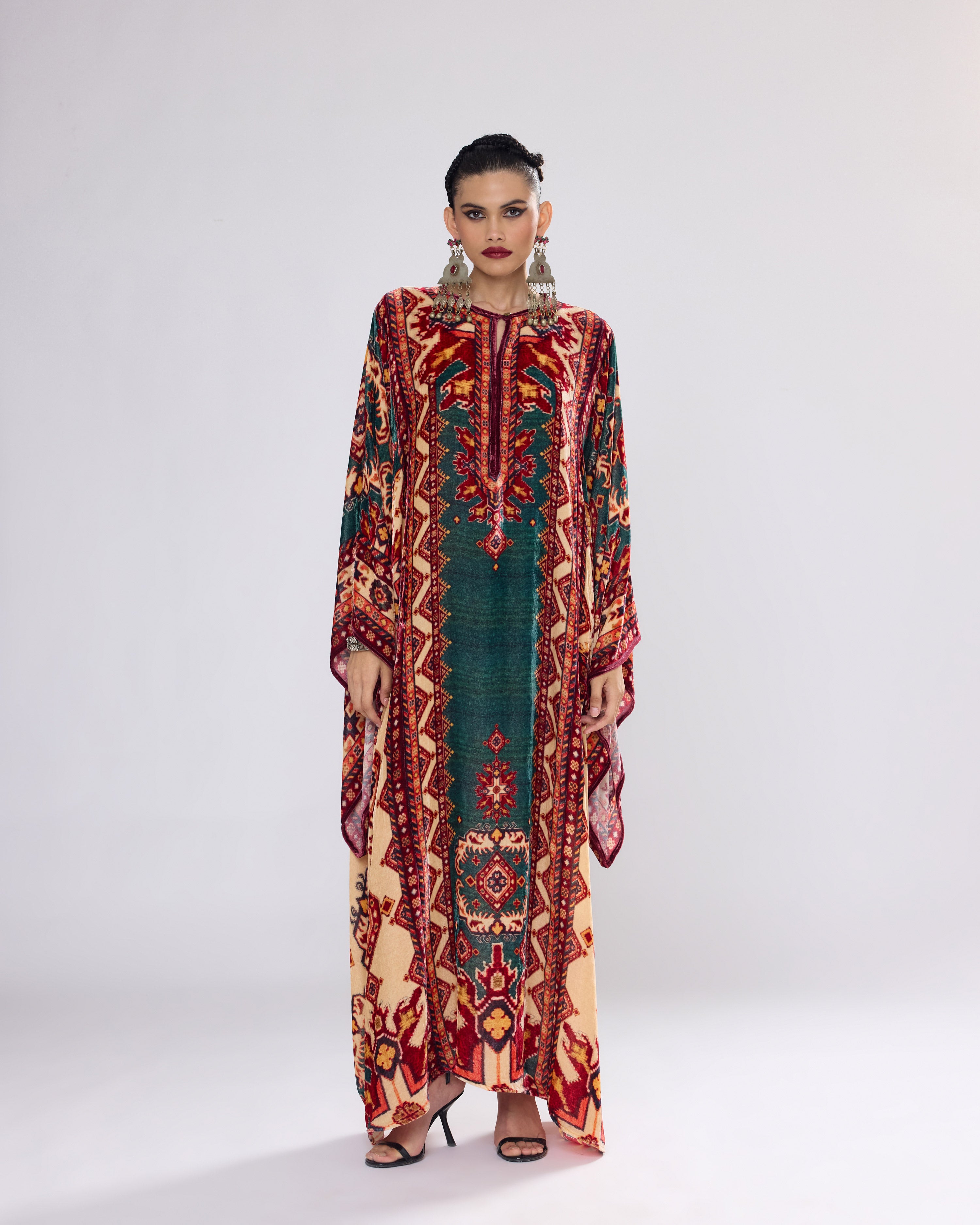 Arabian Nights : Beatrice - Teal/Red