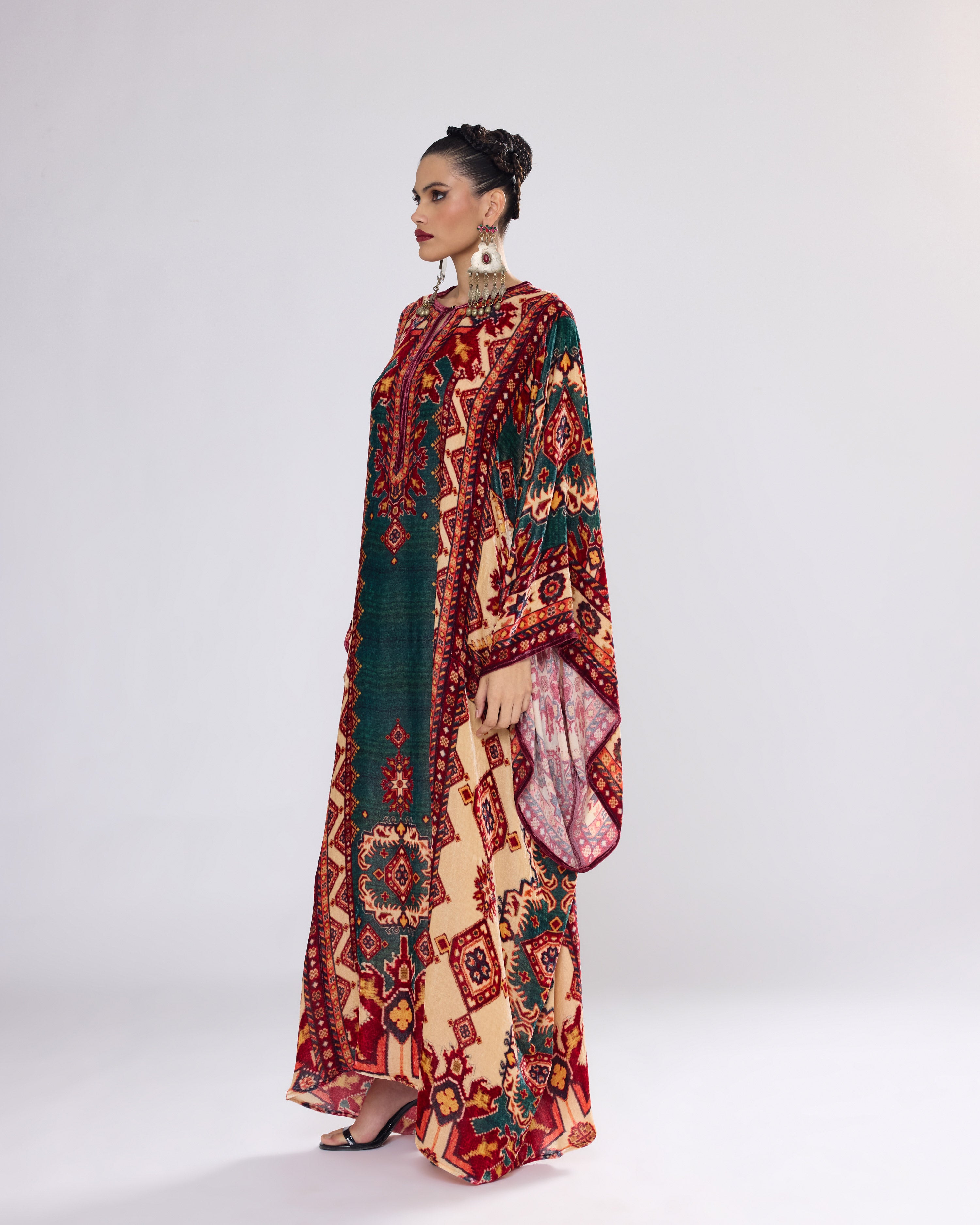 Arabian Nights : Beatrice - Teal/Red