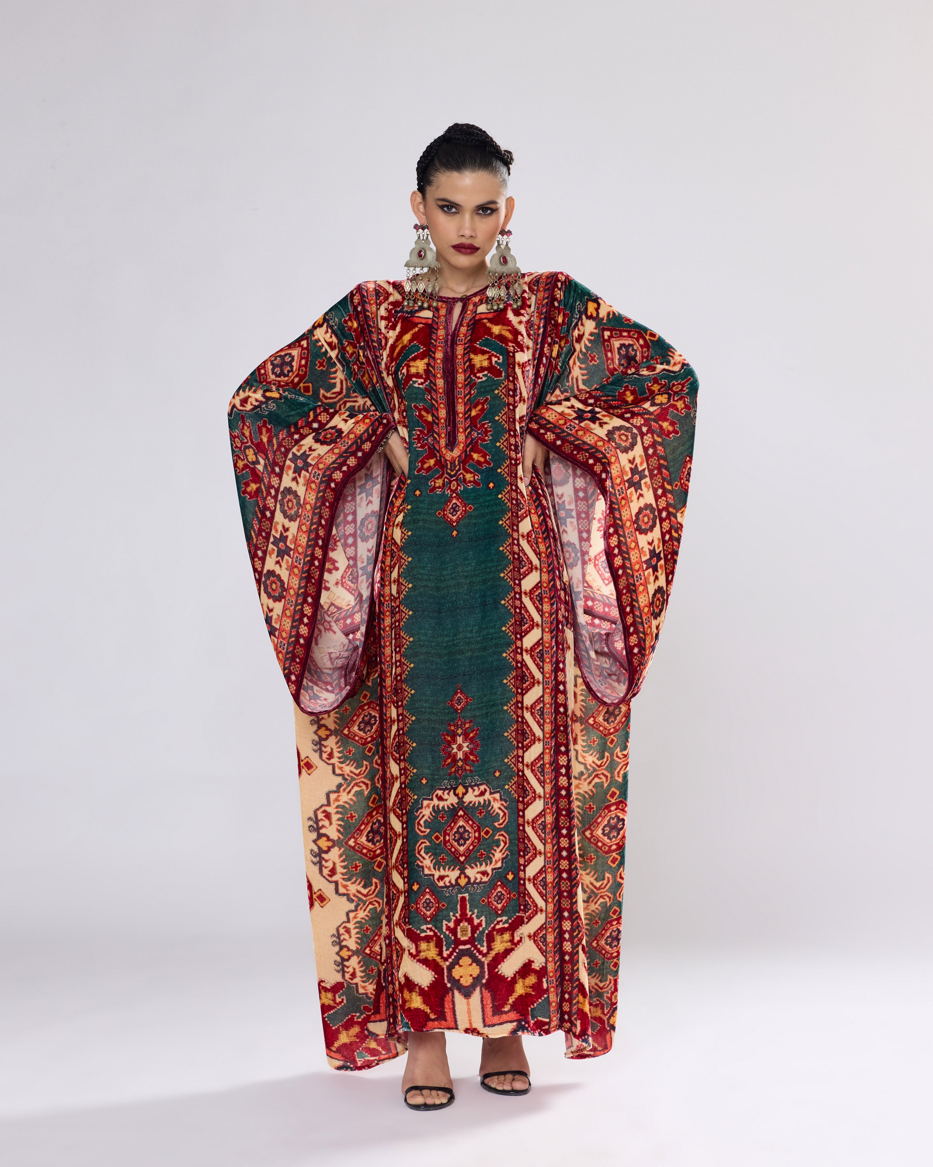 Arabian Nights : Beatrice - Teal/Red