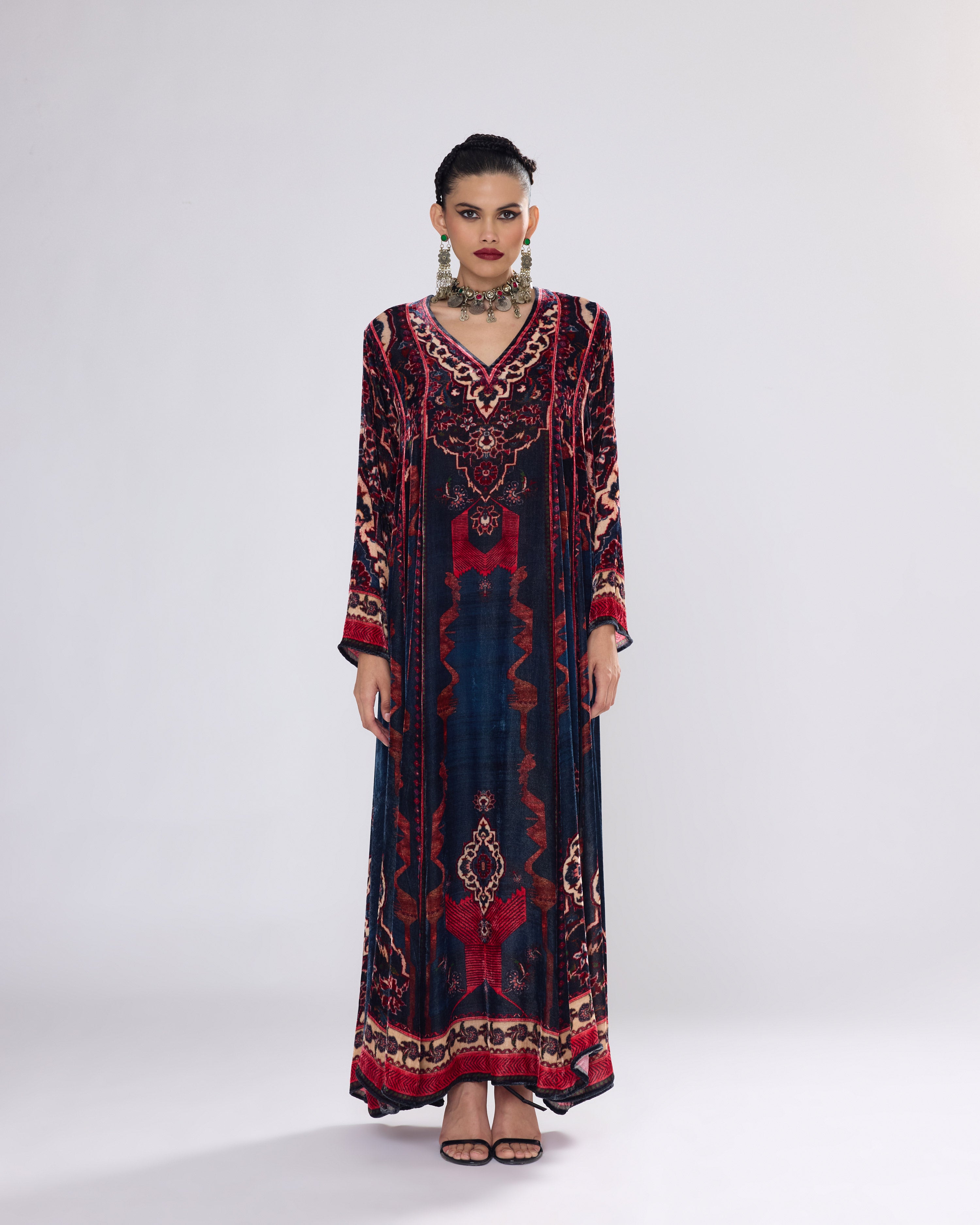 Arabian Nights : Adavi - Navy/Red