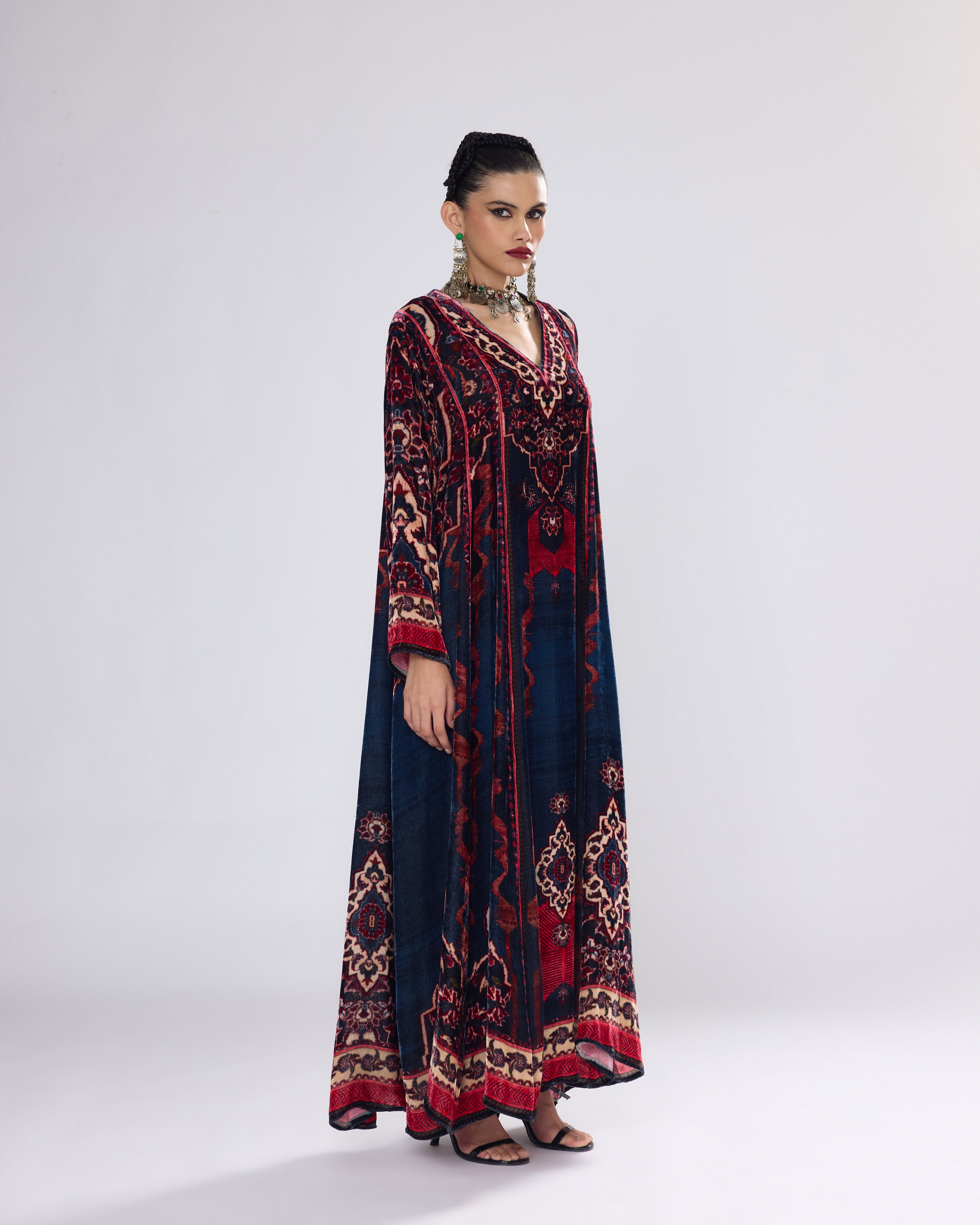 Arabian Nights : Adavi - Navy/Red