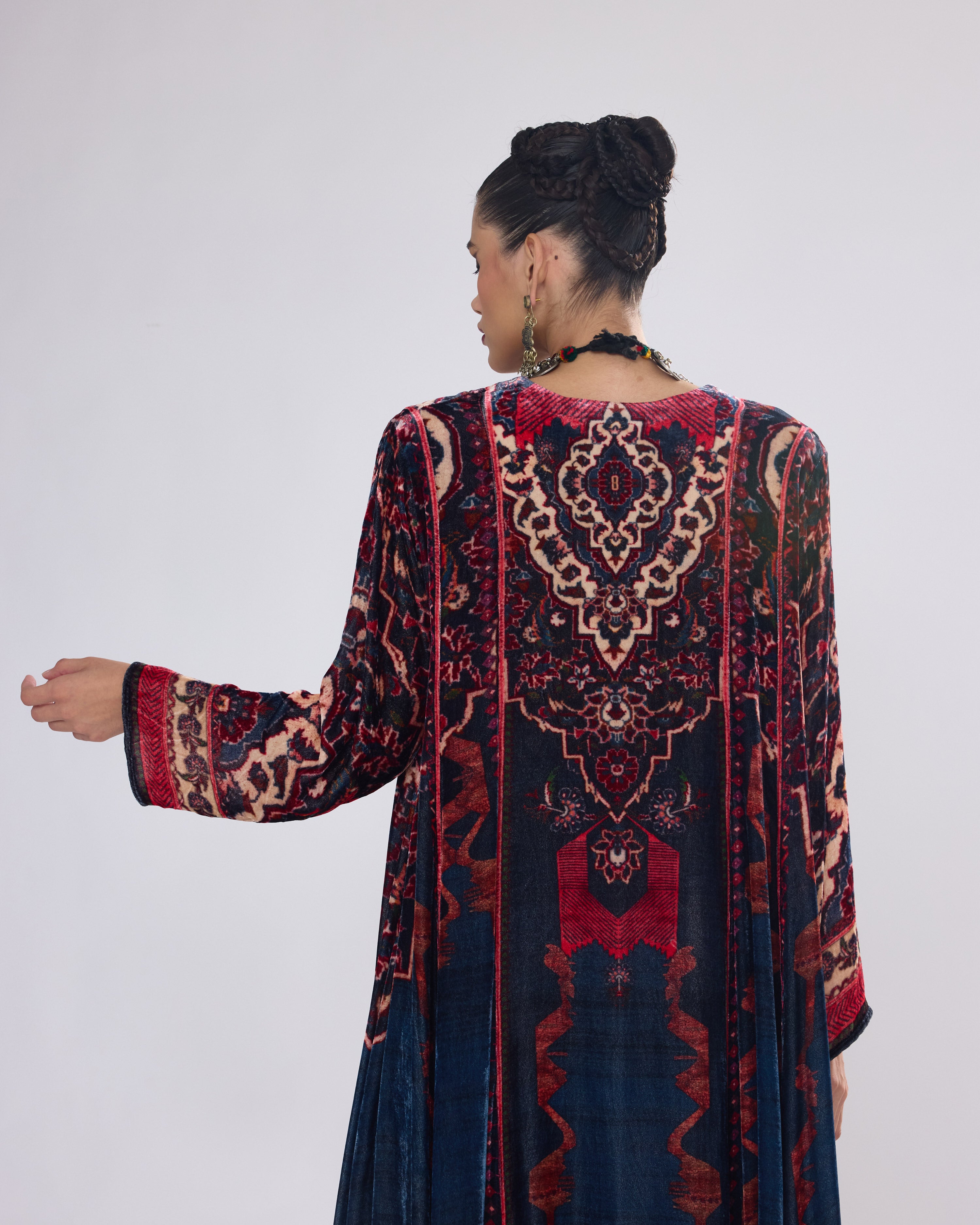 Arabian Nights : Adavi - Navy/Red