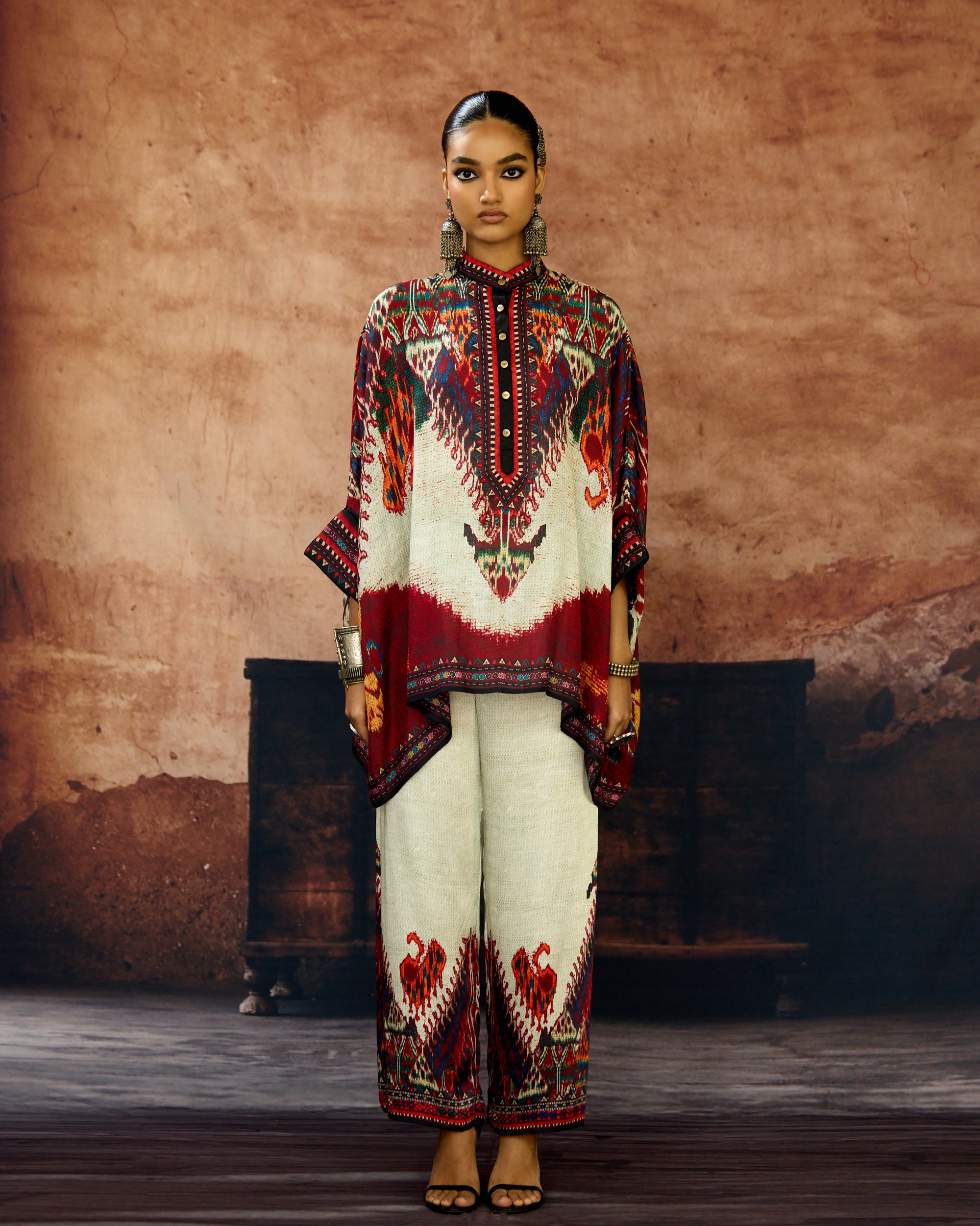 Kasbah : Chanel - Beige/Maroon