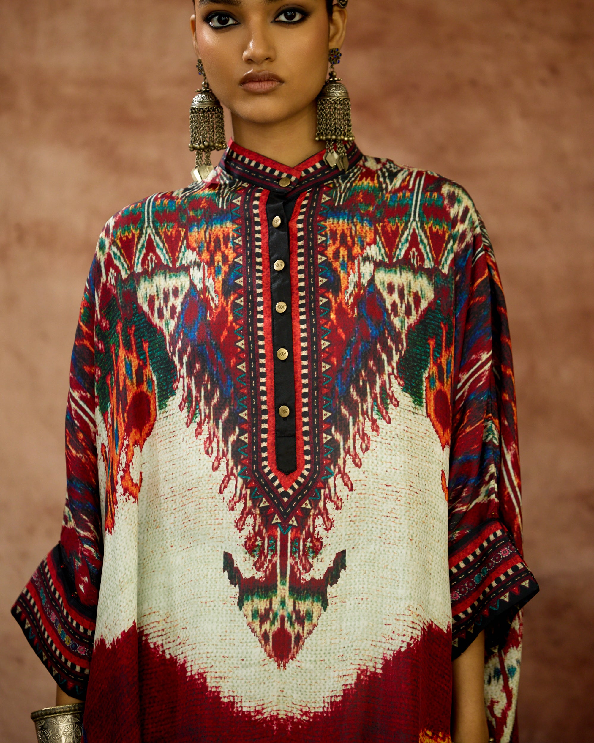 Kasbah : Chanel - Beige/Maroon