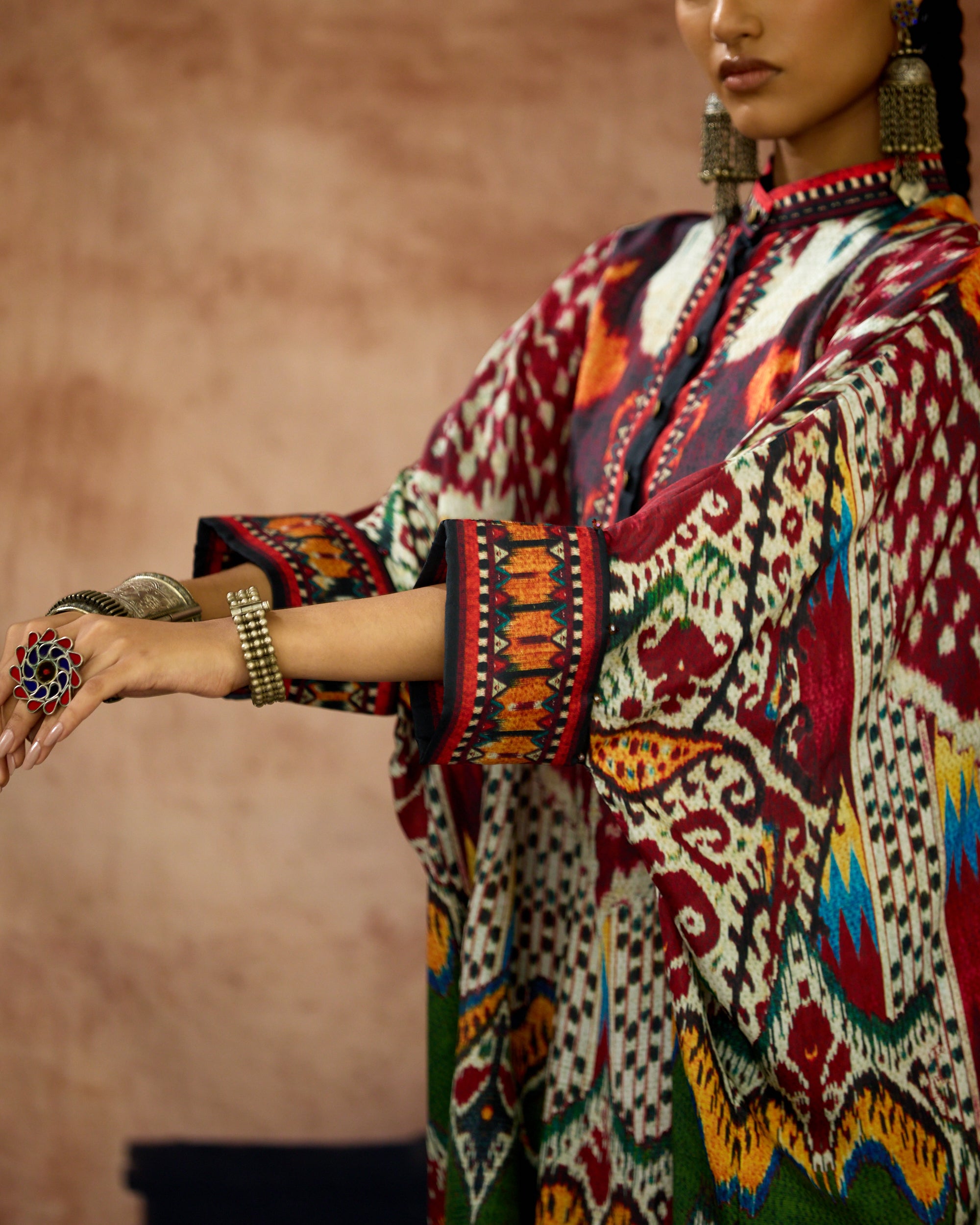 Kasbah : Chanel 36" - Orange/Multi