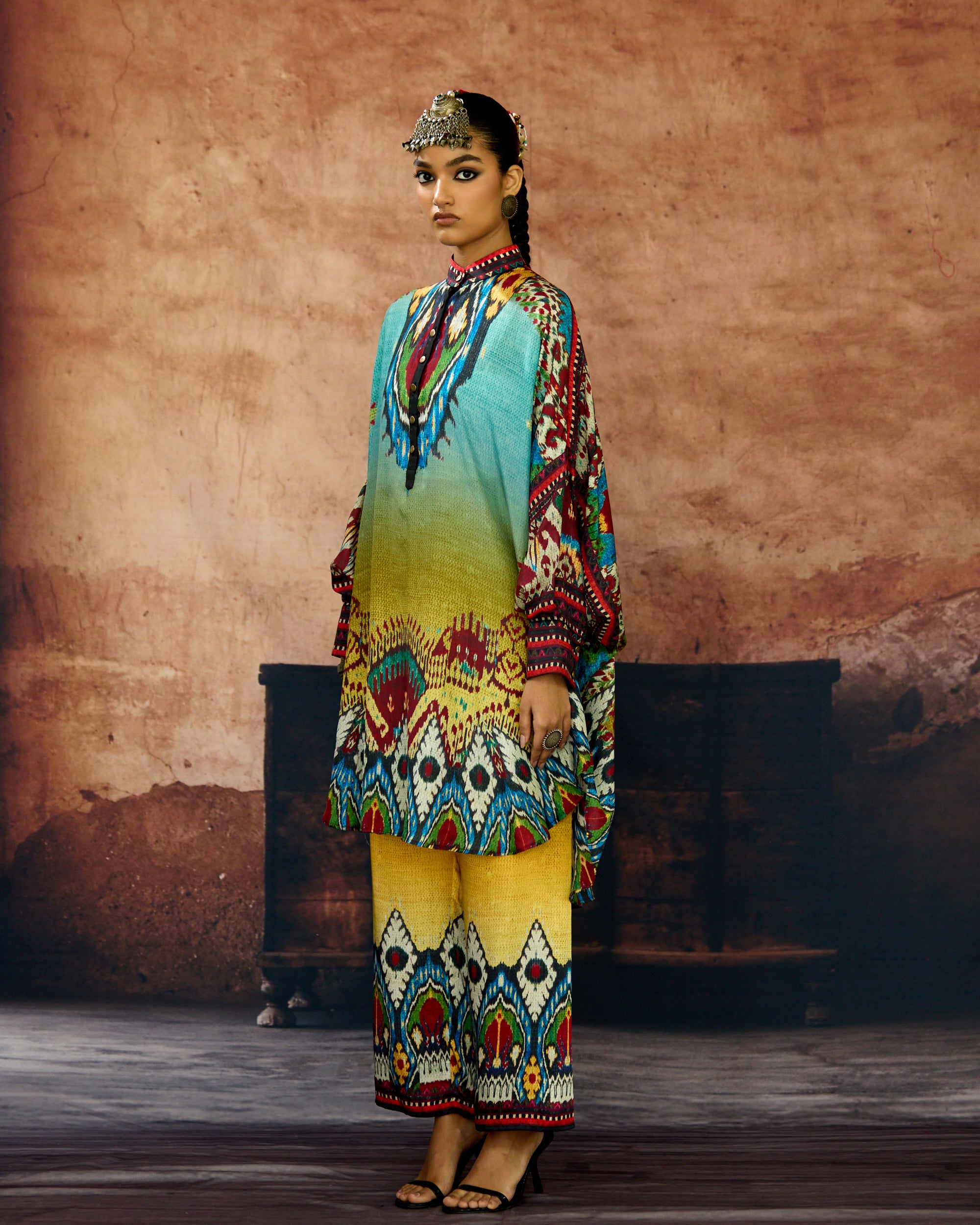 Kasbah : Mabel - Aqua/Lime