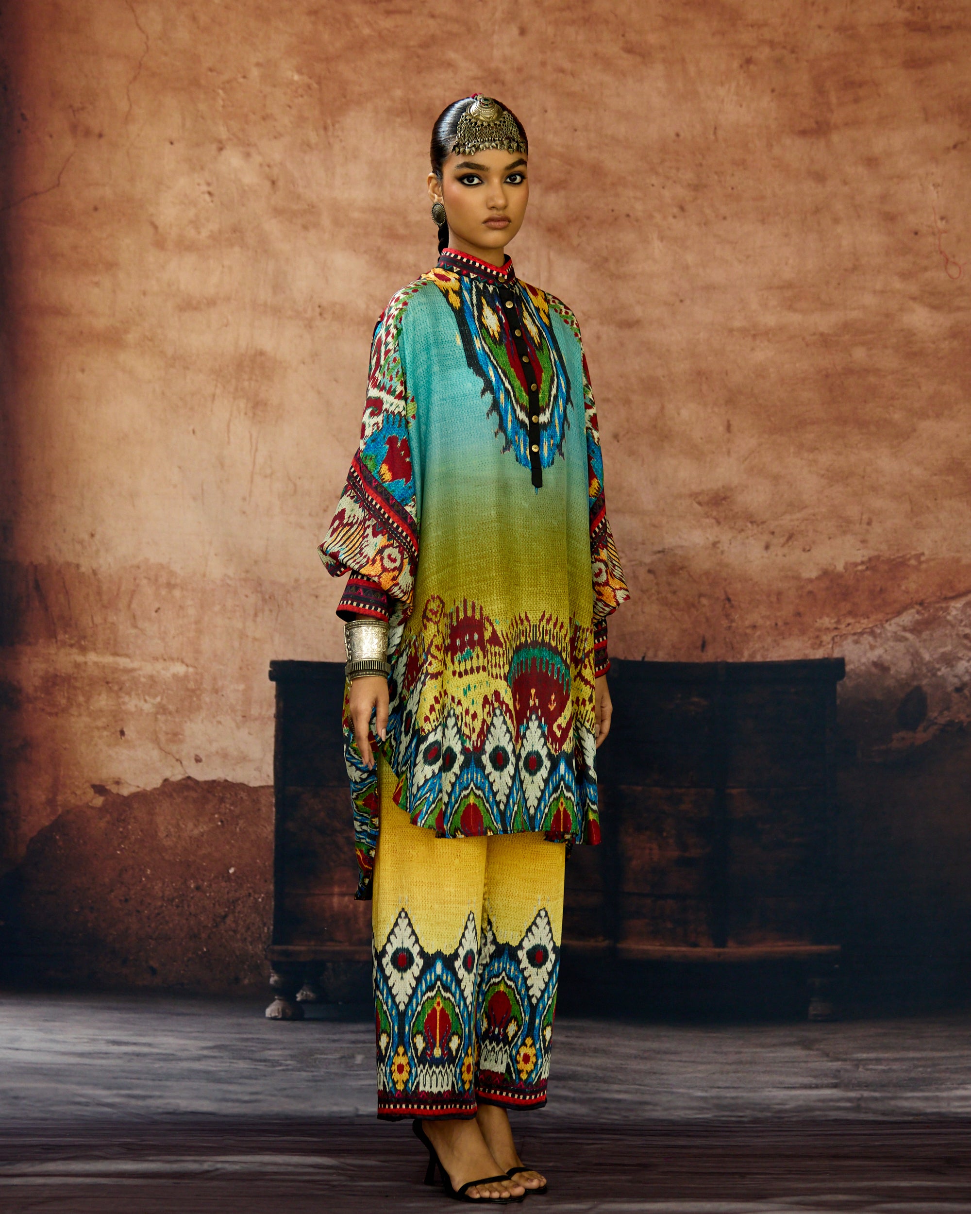 Kasbah : Mabel - Aqua/Lime