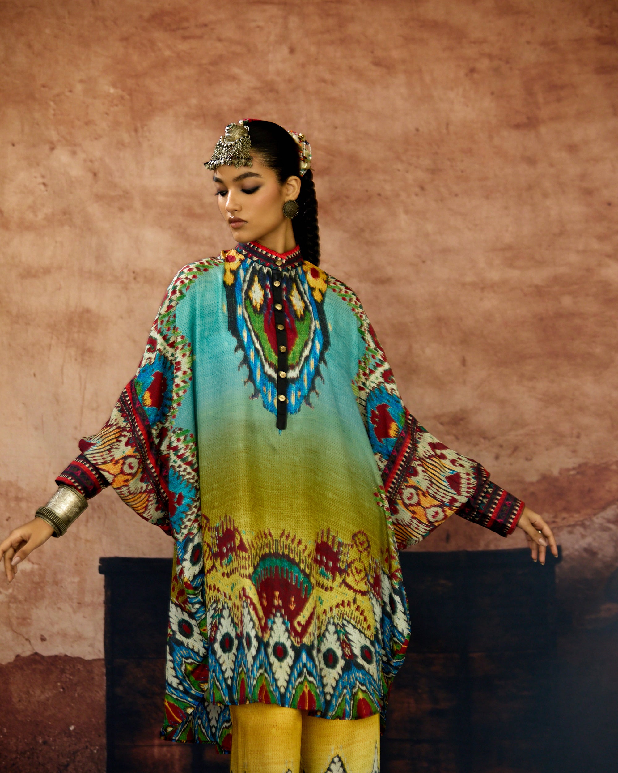 Kasbah : Mabel - Aqua/Lime