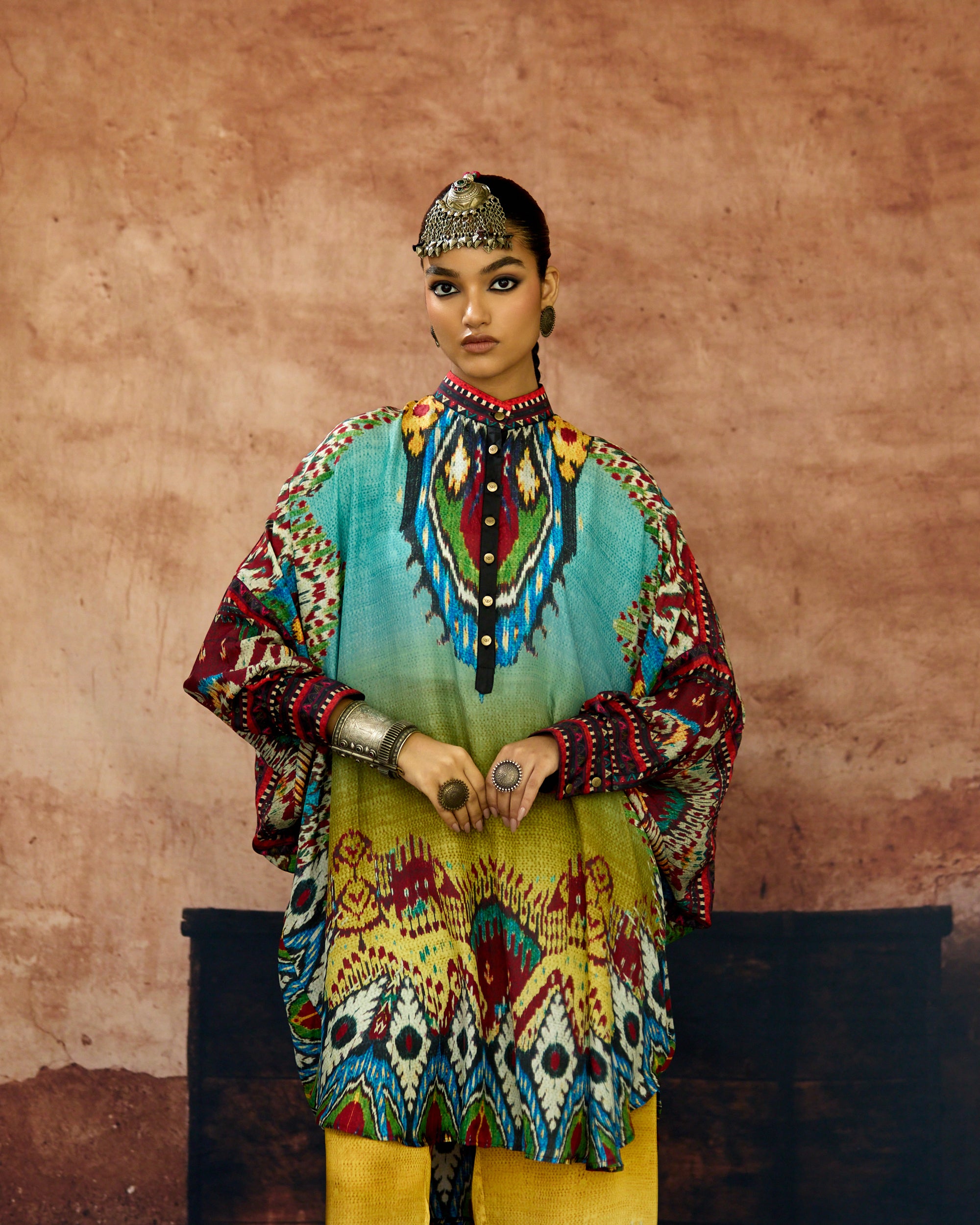 Kasbah : Mabel - Aqua/Lime