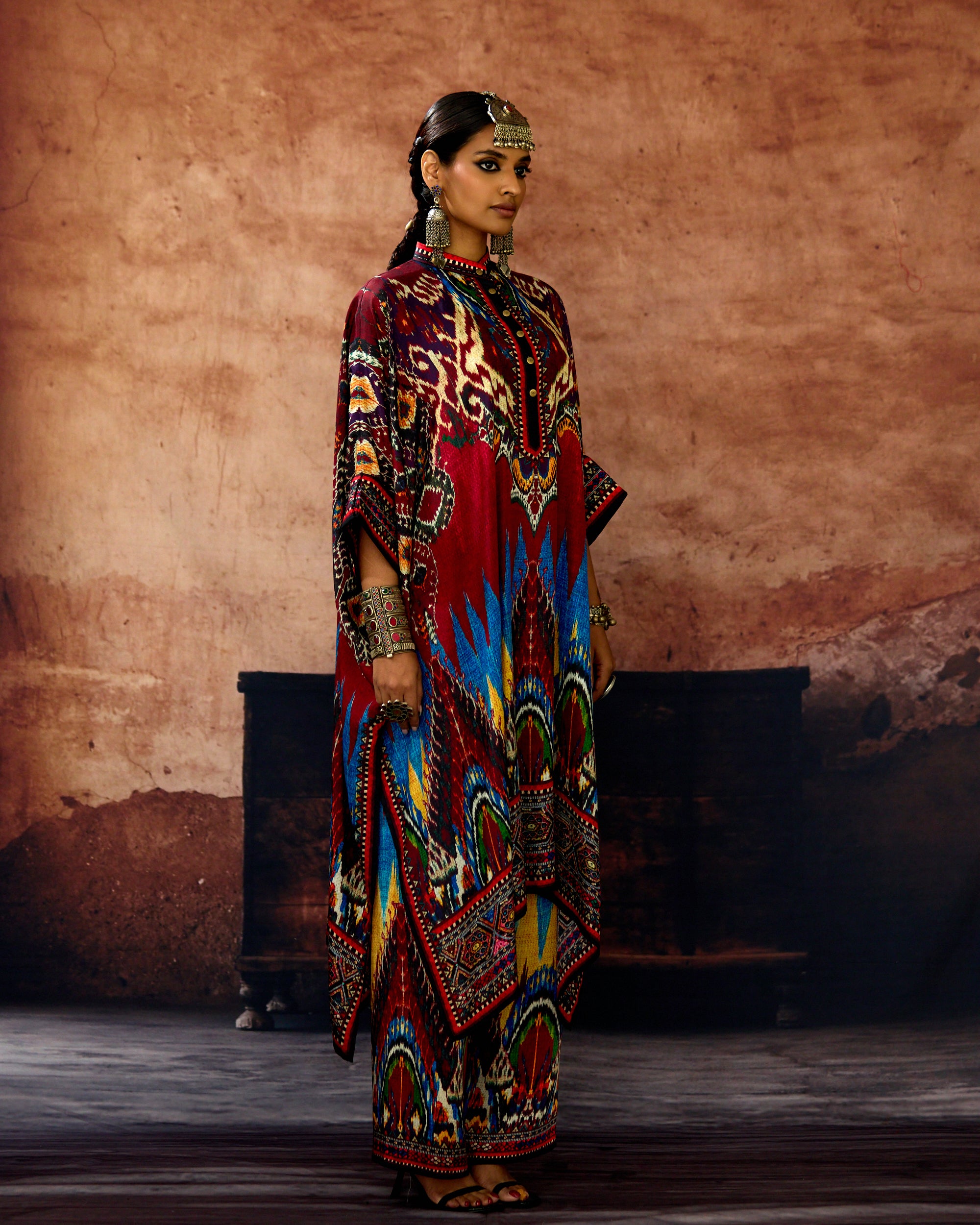 Kasbah : Chantelle 42" - Blue/Maroon