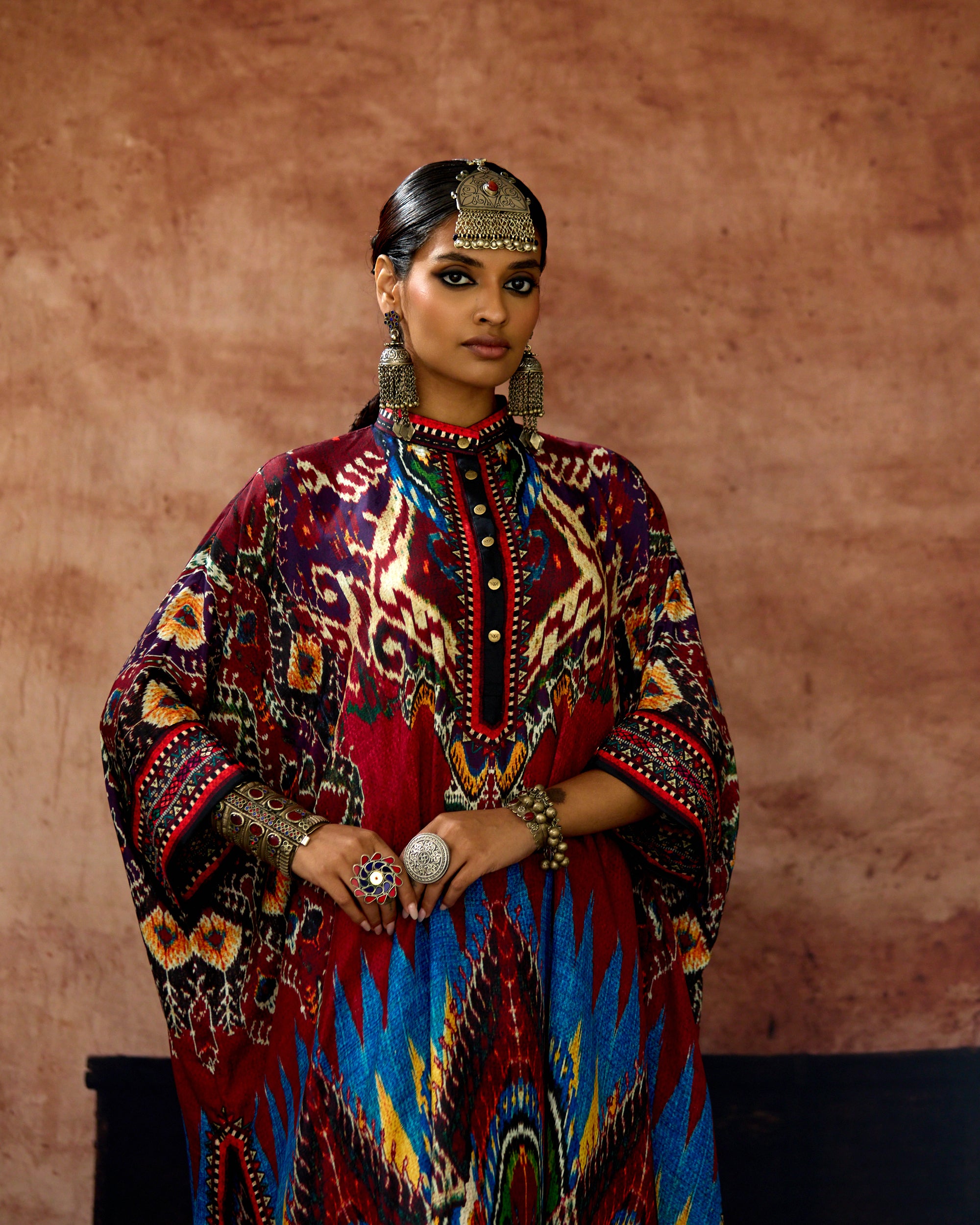 Kasbah : Chantelle 42" - Blue/Maroon