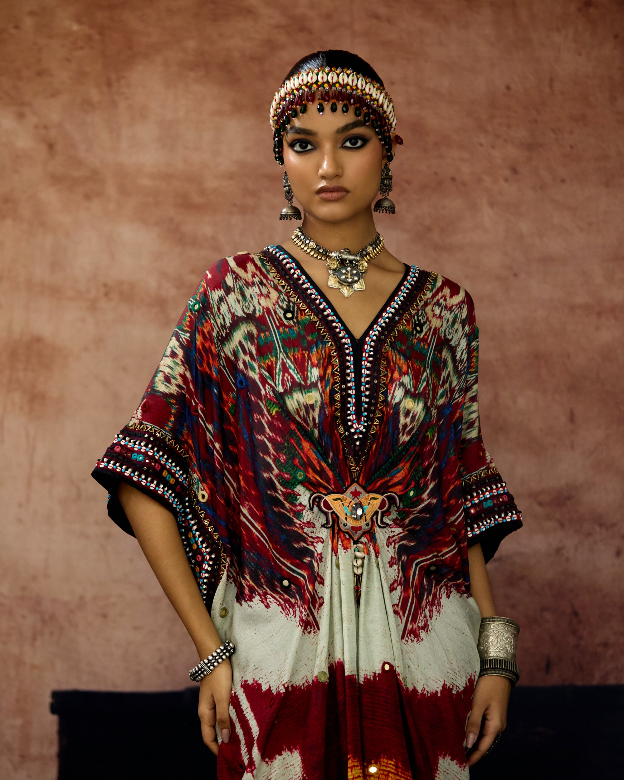 Kasbah : Maya/Sonth - Beige/Maroon