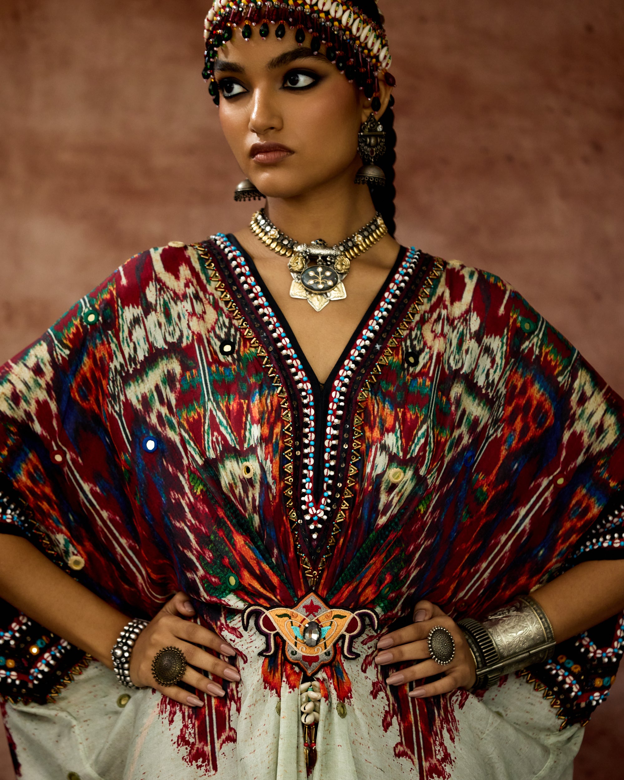 Kasbah : Maya/Sonth - Beige/Maroon