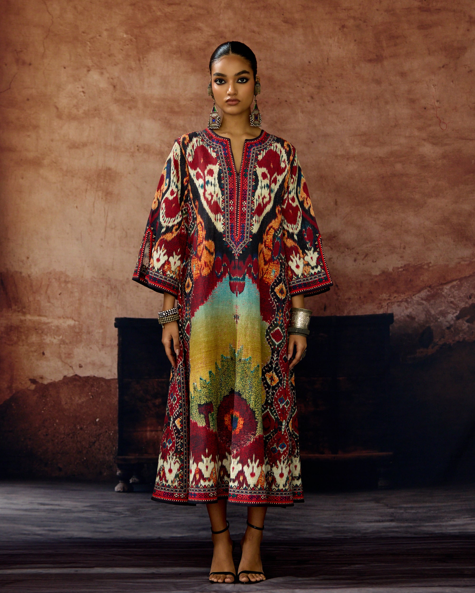 Kasbah : Rachele - Aqua/Maroon
