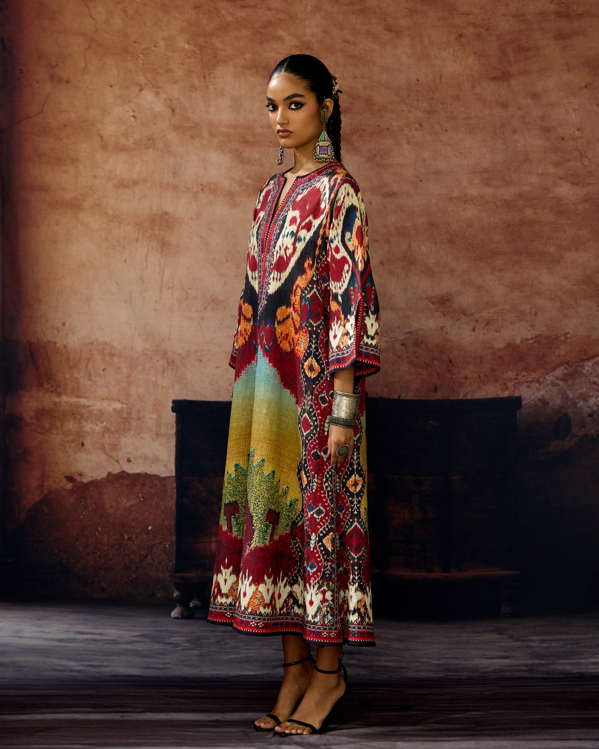 Kasbah : Rachele - Aqua/Maroon