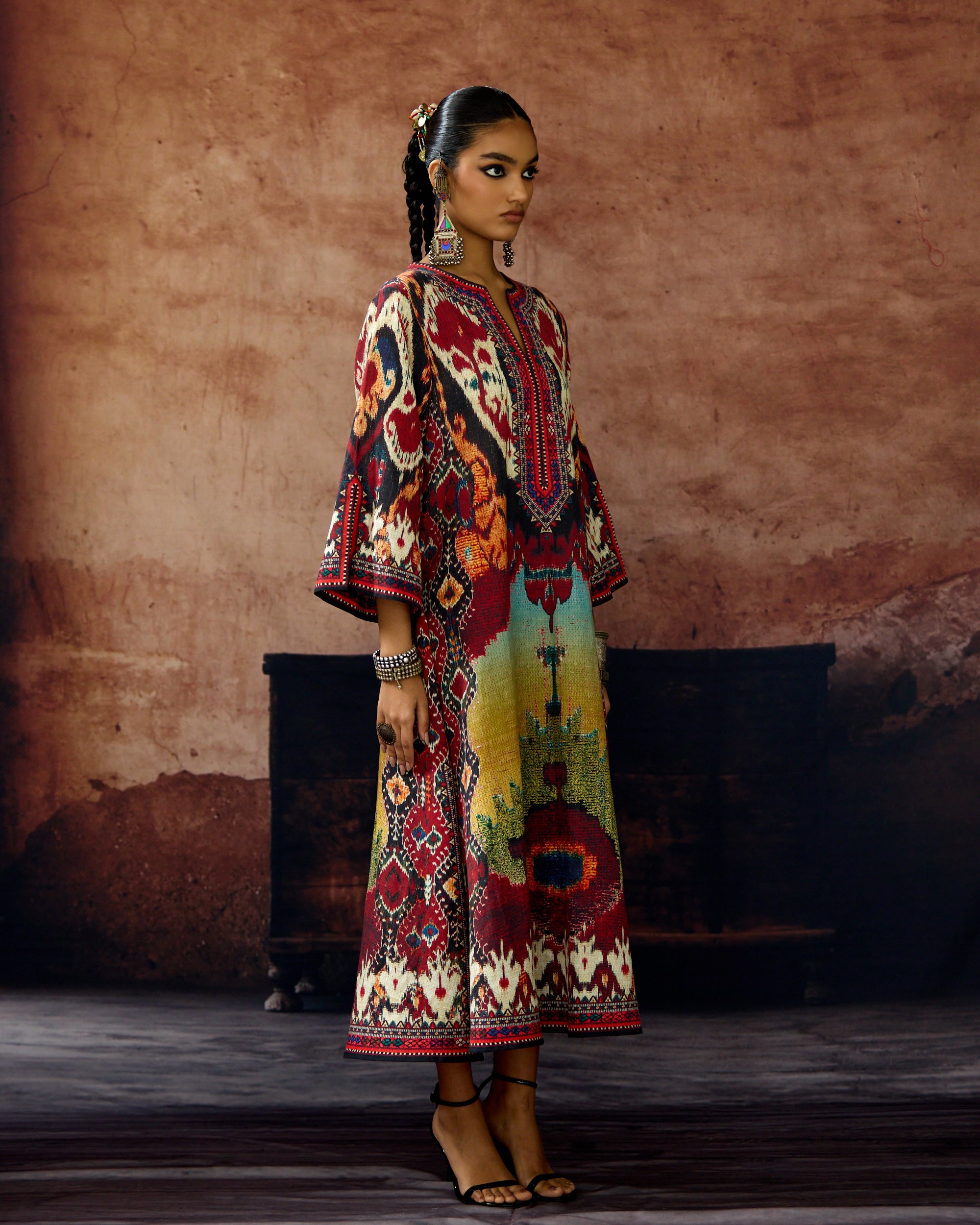 Kasbah : Rachele - Aqua/Maroon