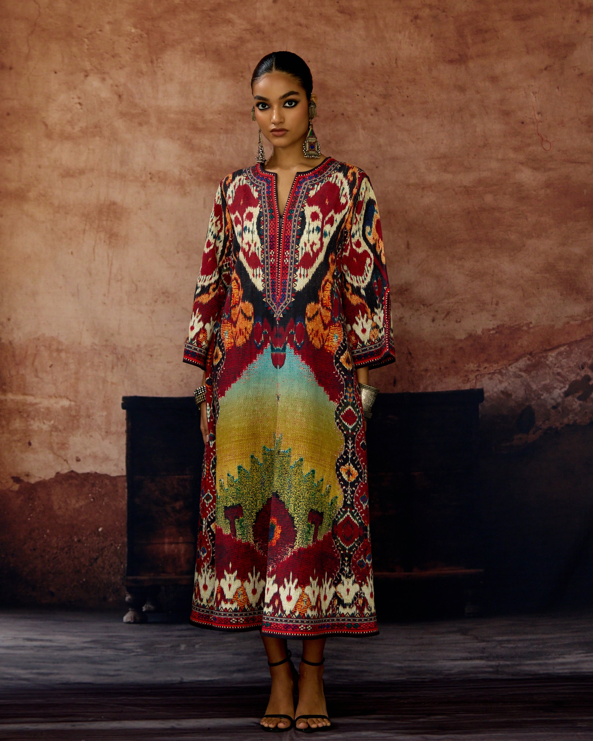Kasbah : Rachele - Aqua/Maroon