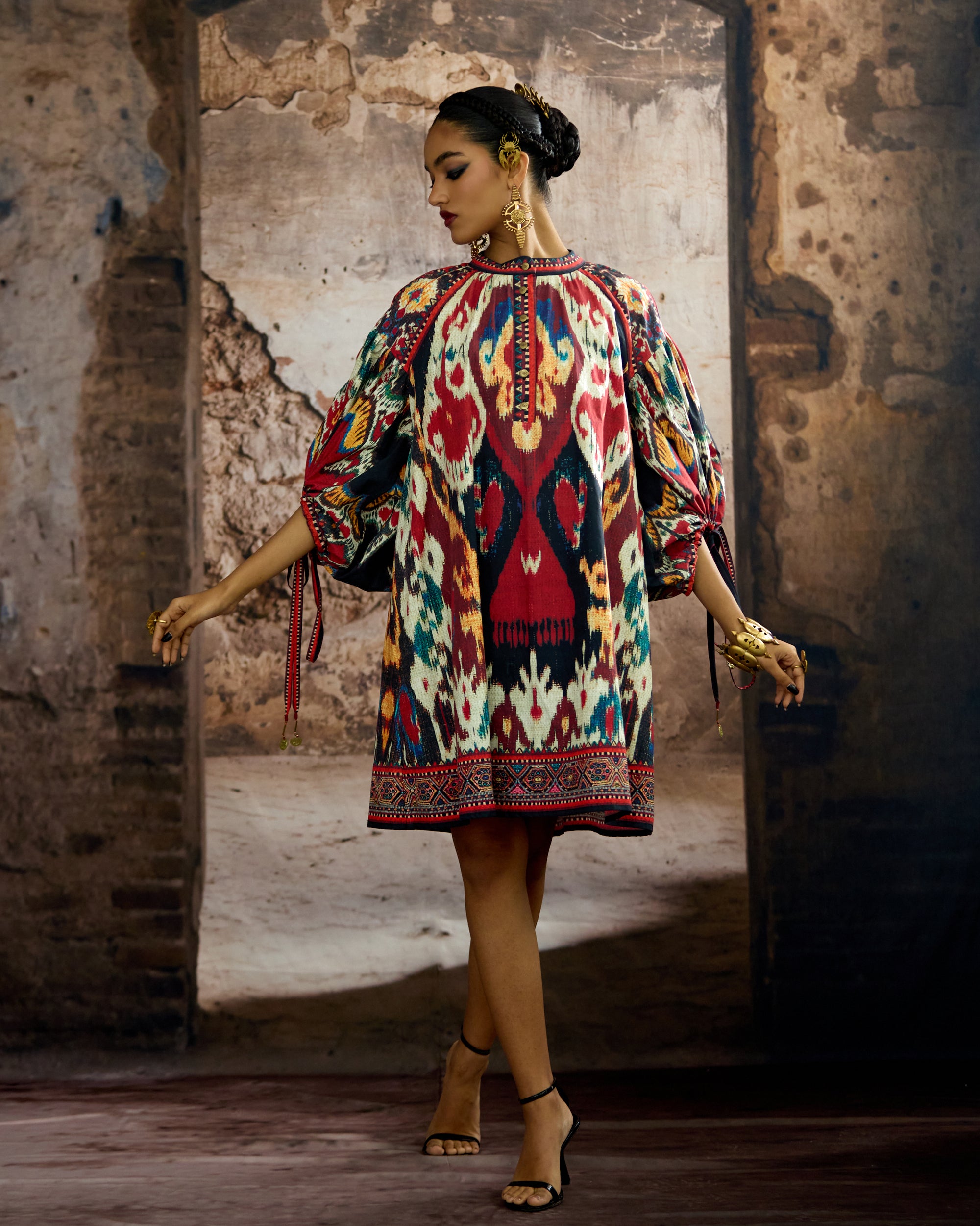 Kasbah : Angelica - Beige/Maroon