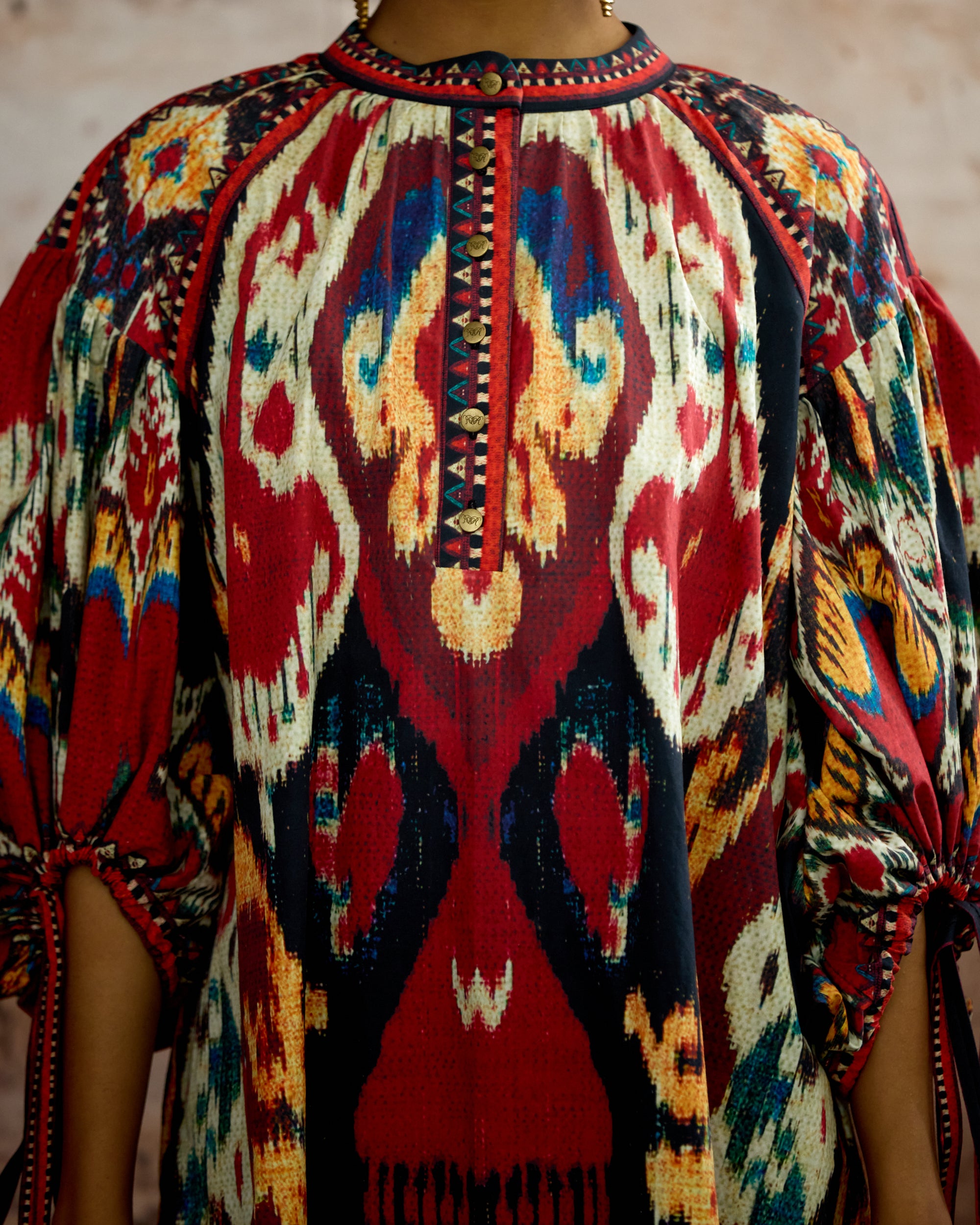 Kasbah : Angelica - Beige/Maroon
