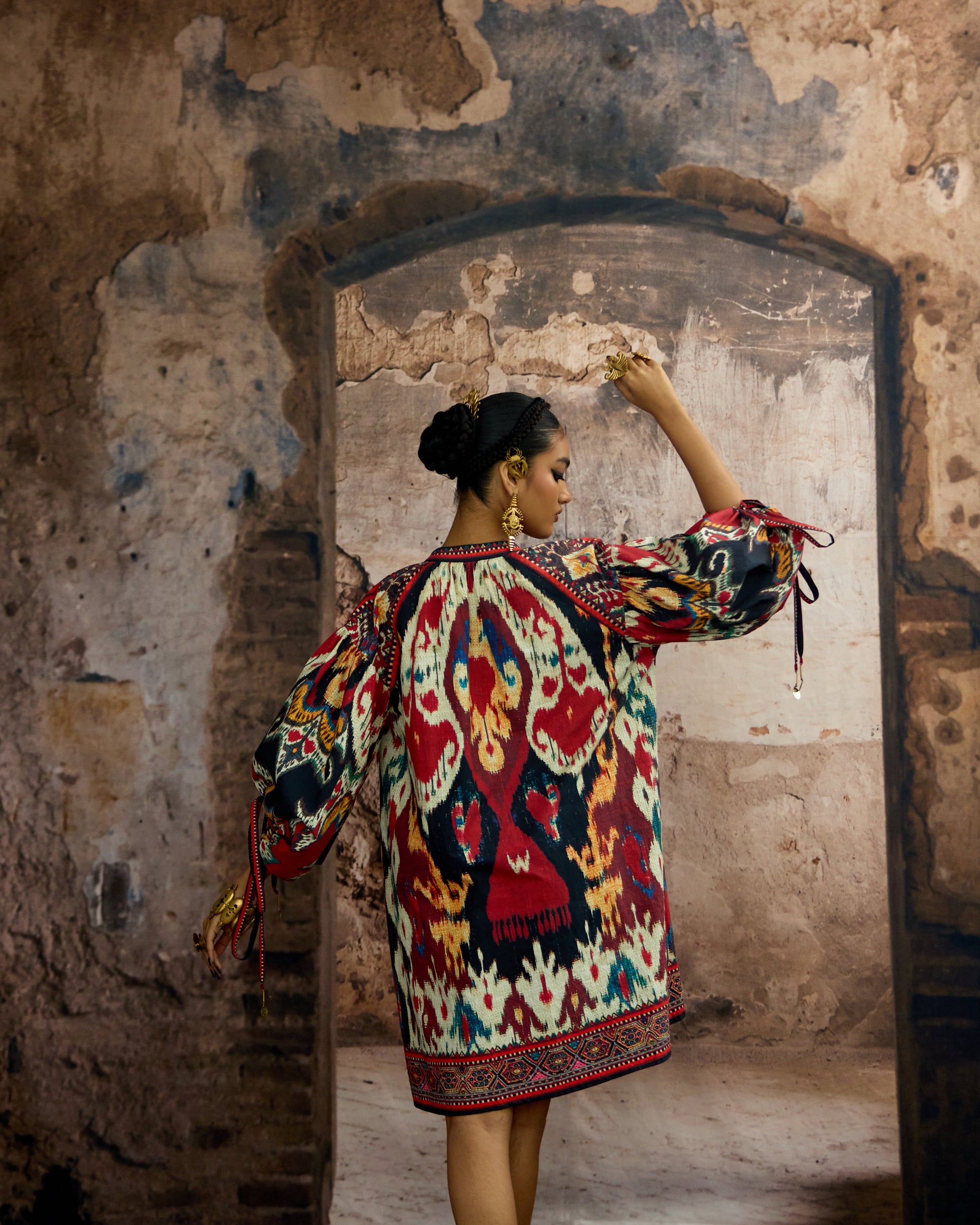 Kasbah : Angelica - Beige/Maroon