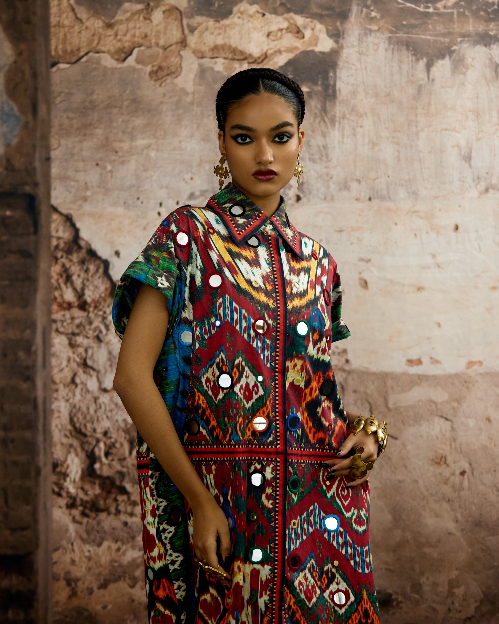 Kasbah : Emilia - Blue/Maroon