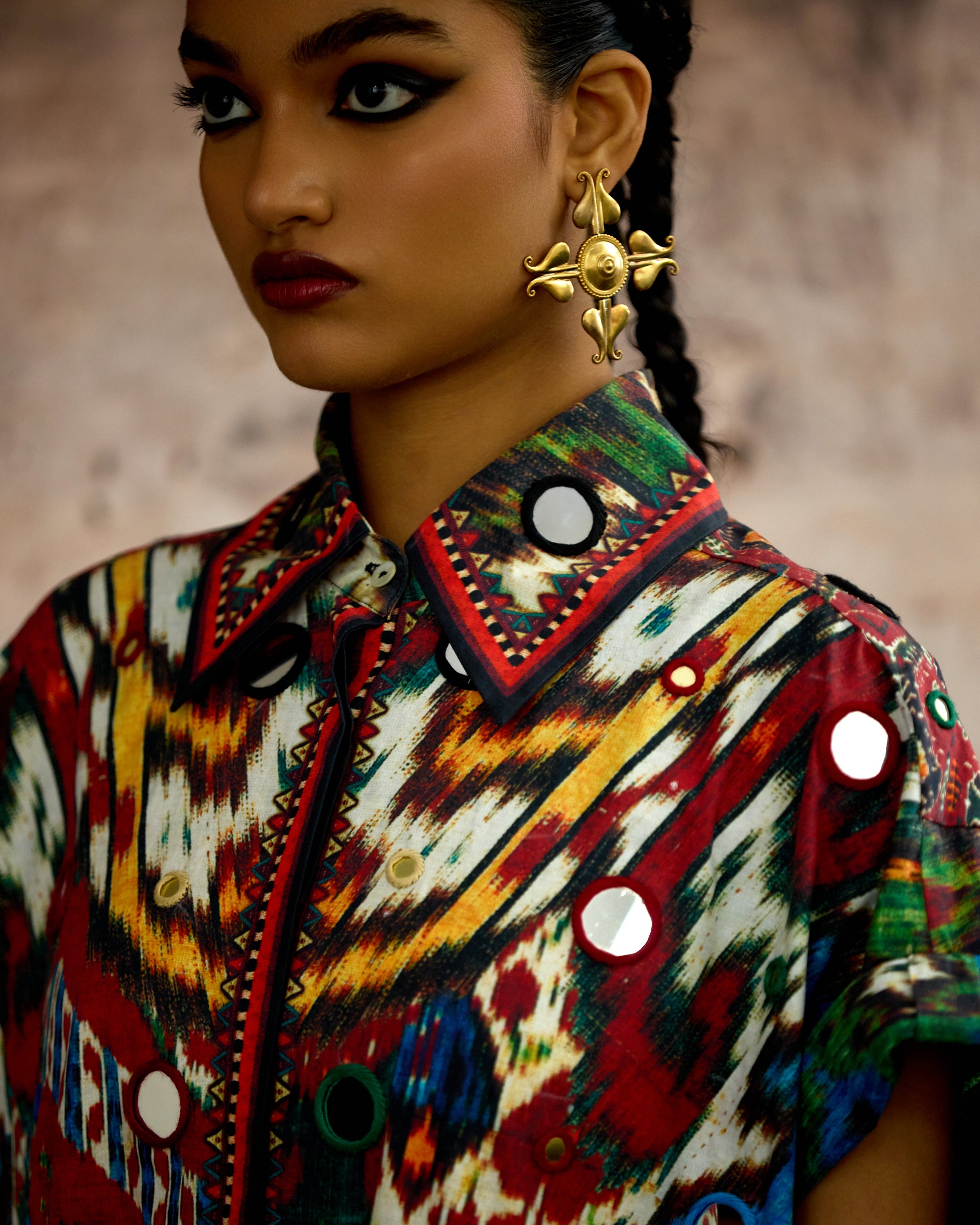 Kasbah : Emilia - Blue/Maroon