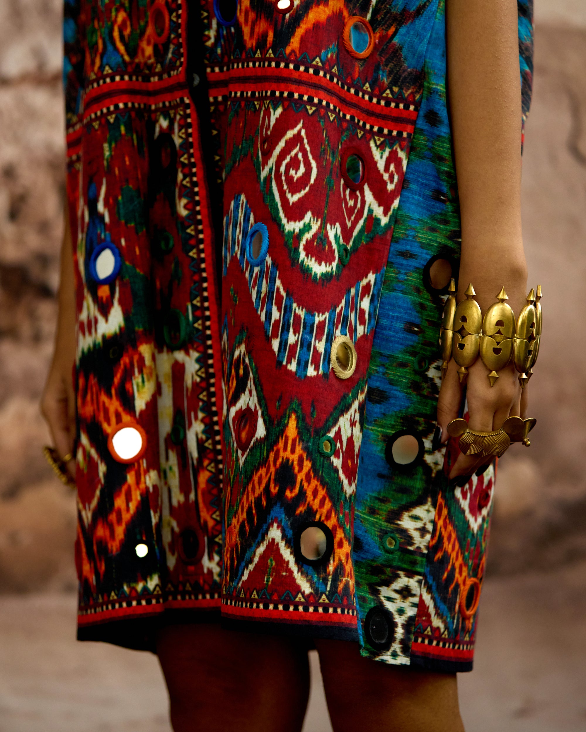 Kasbah : Emilia - Blue/Maroon