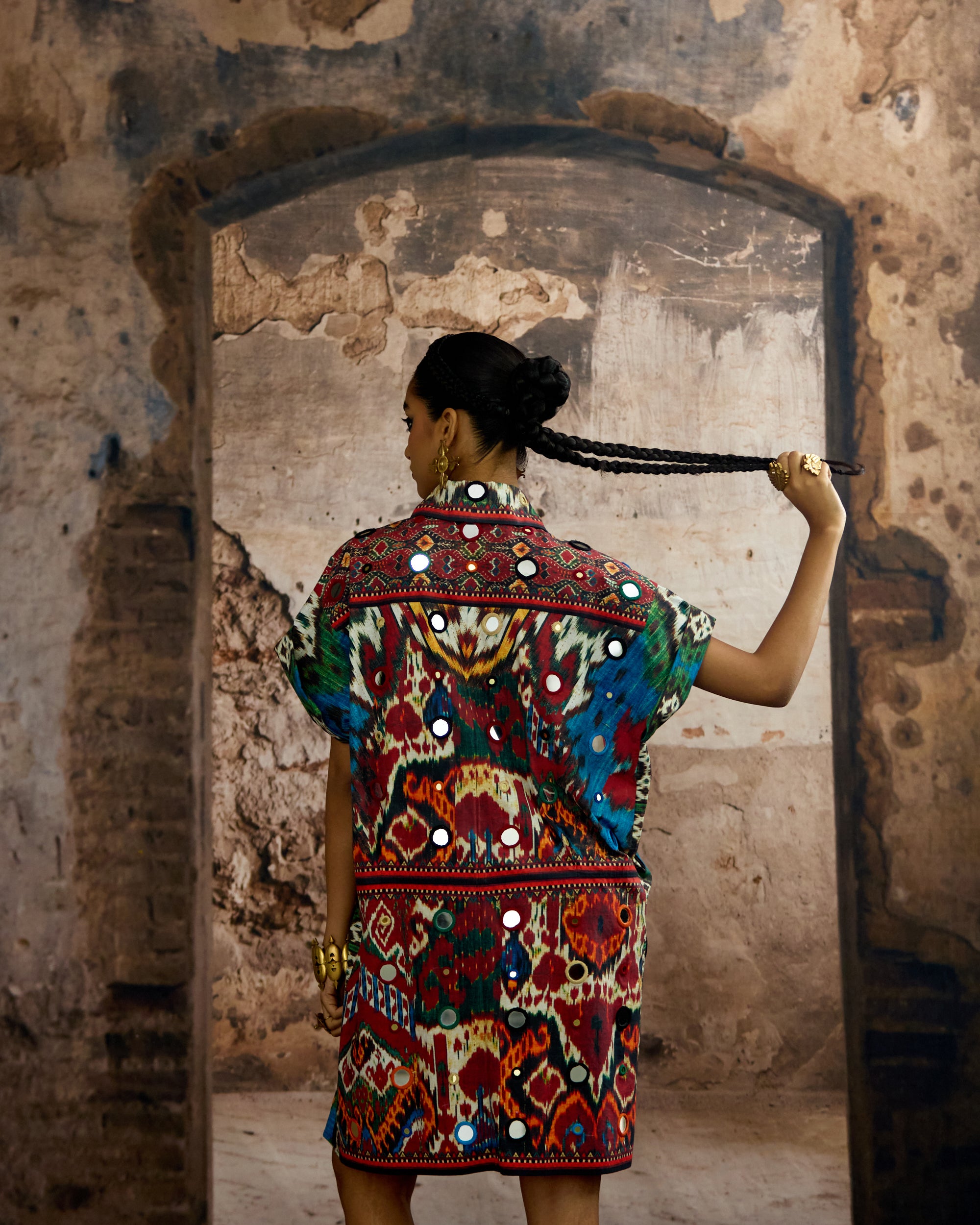 Kasbah : Emilia - Blue/Maroon