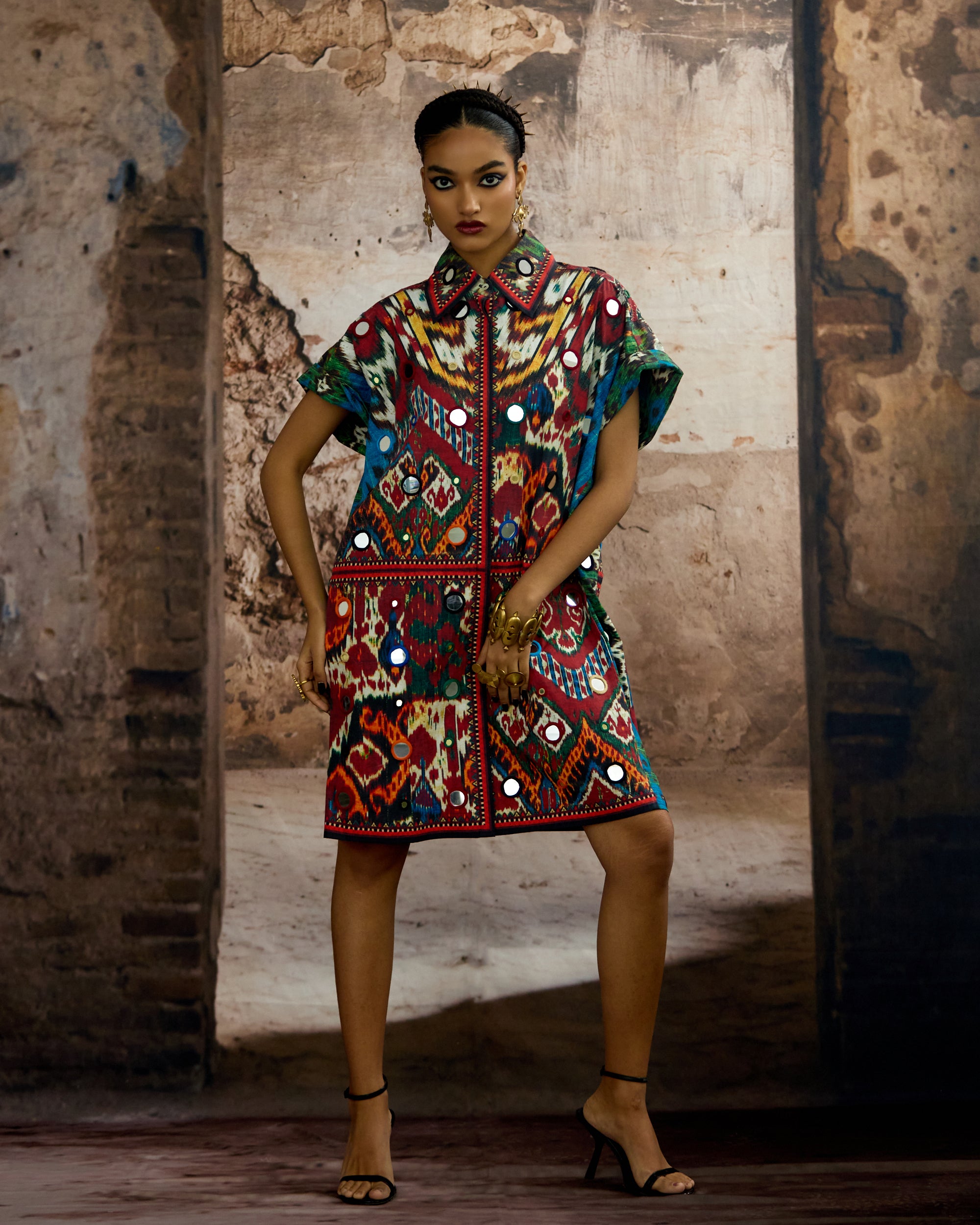 Kasbah : Emilia - Blue/Maroon