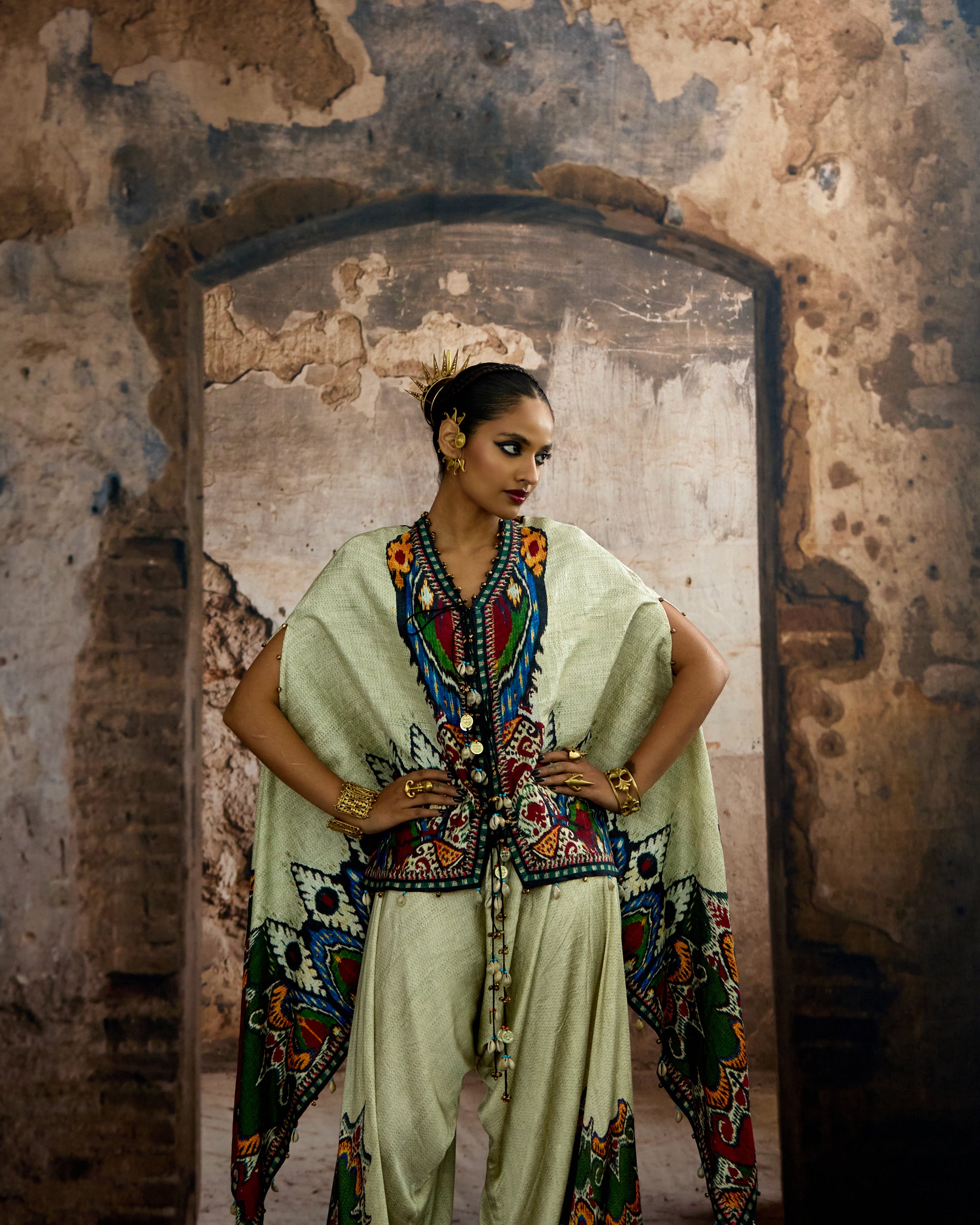Kasbah : Prisha - Eggshell/Blue
