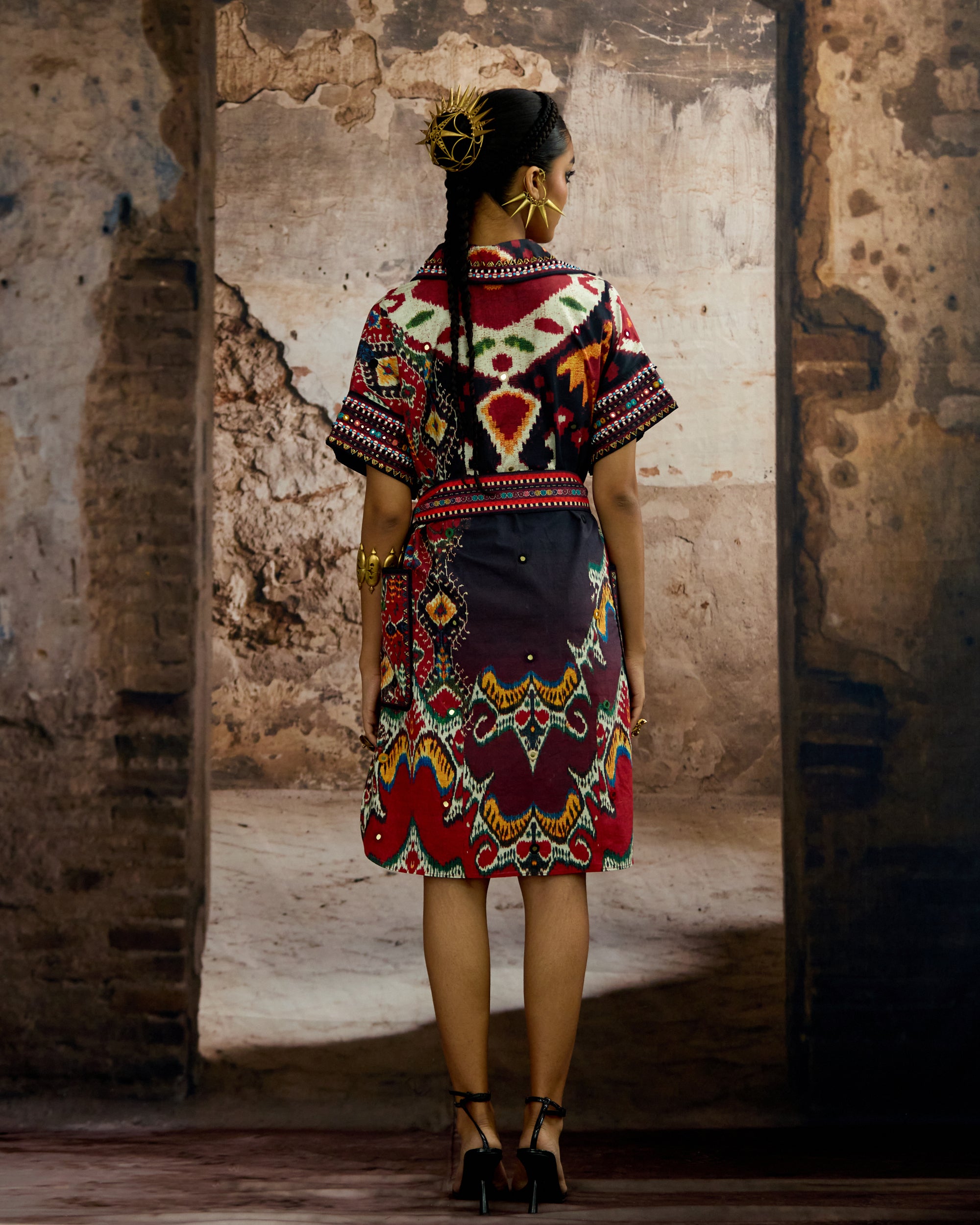 Kasbah : Silvia - Black/Maroon