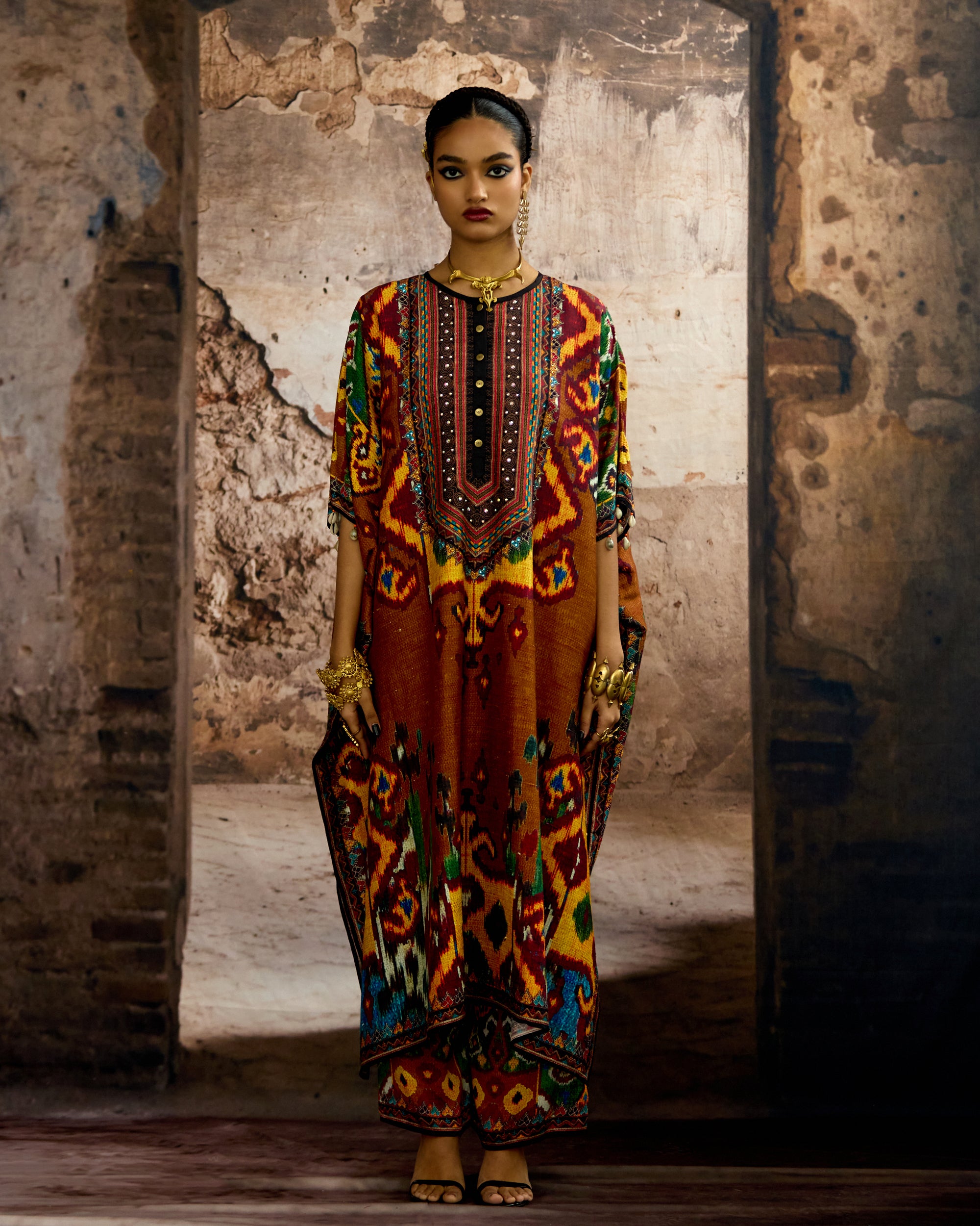 Kasbah : Kanish - Mustard/Rust