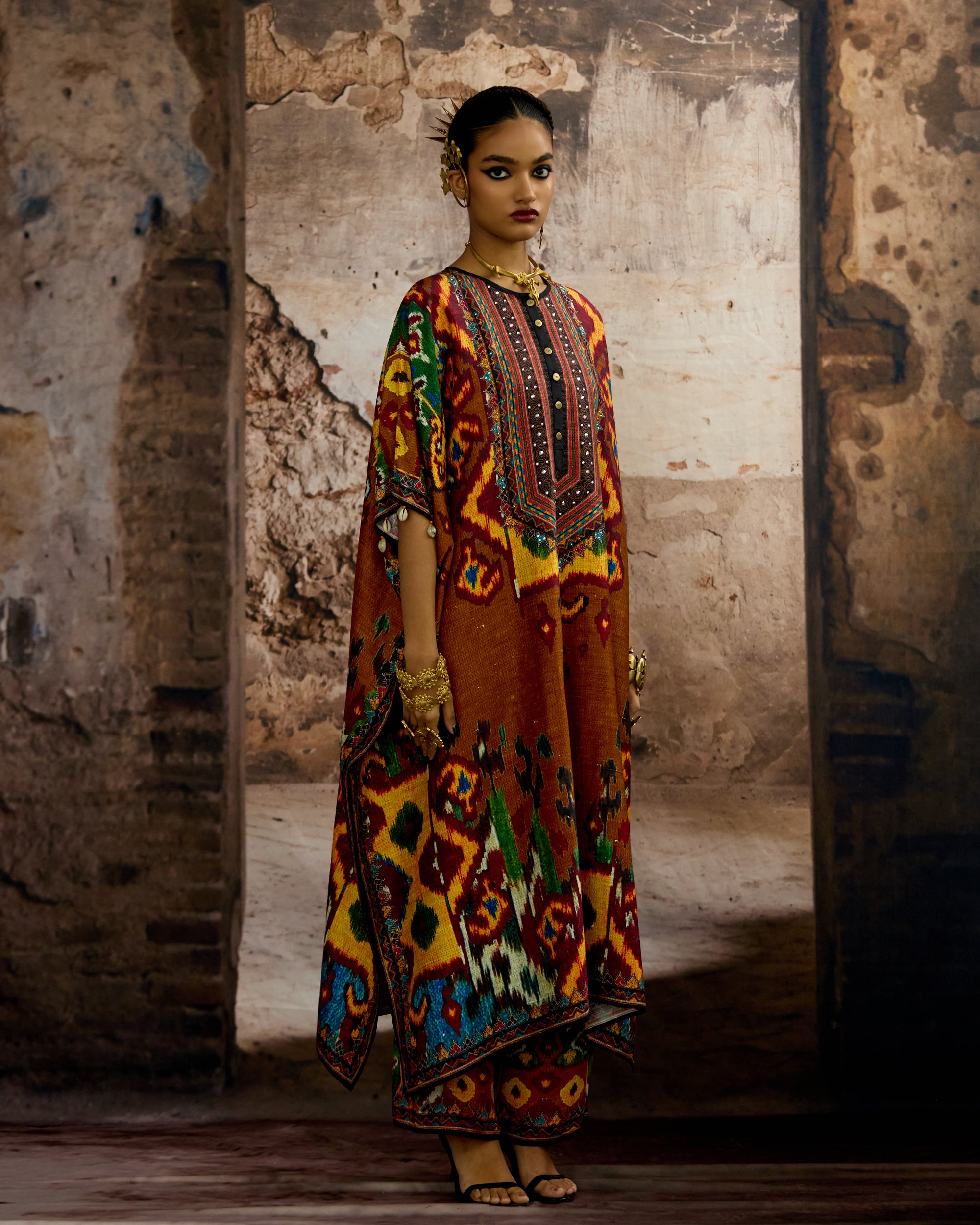 Kasbah : Kanish - Mustard/Rust