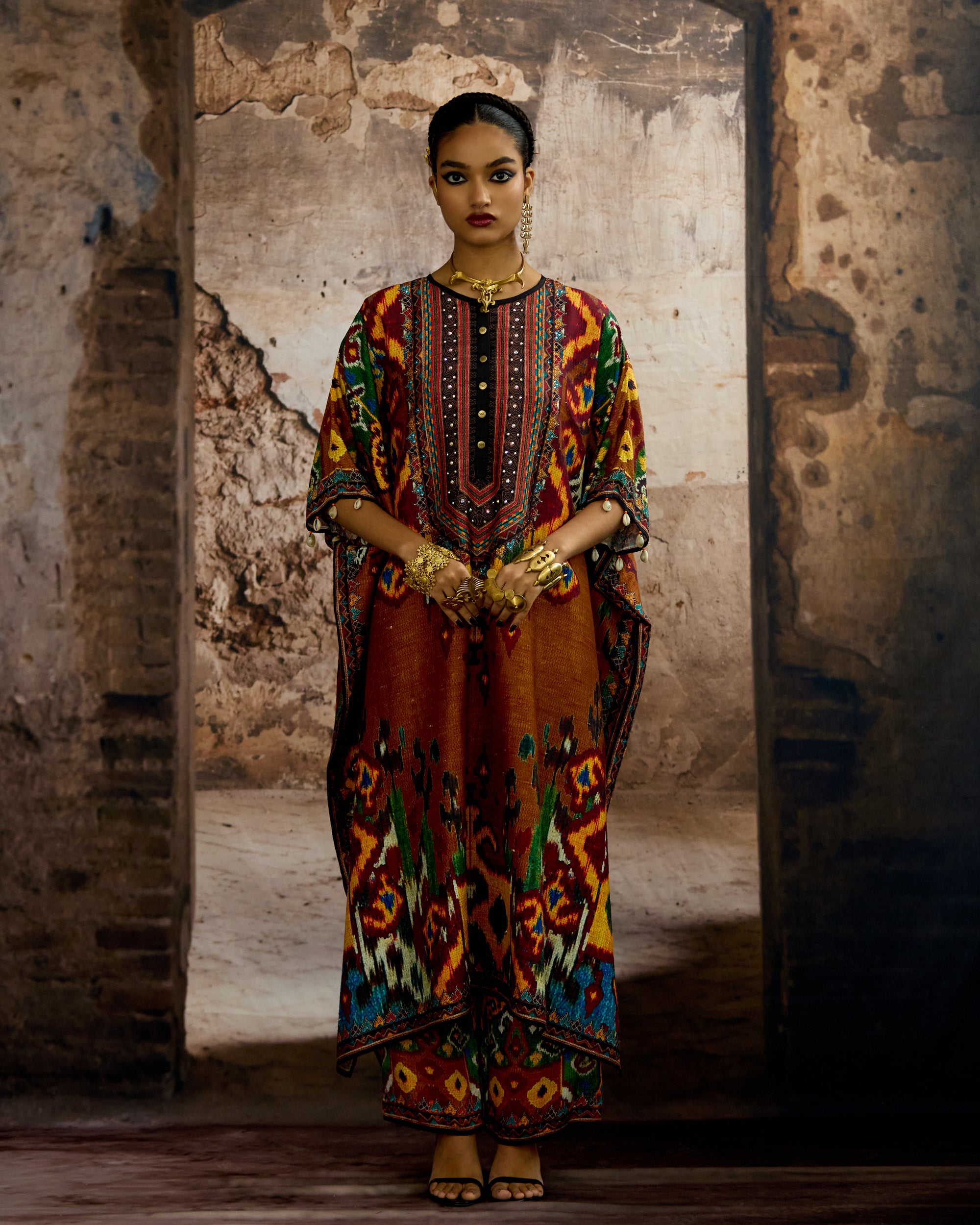 Kasbah : Kanish - Mustard/Rust