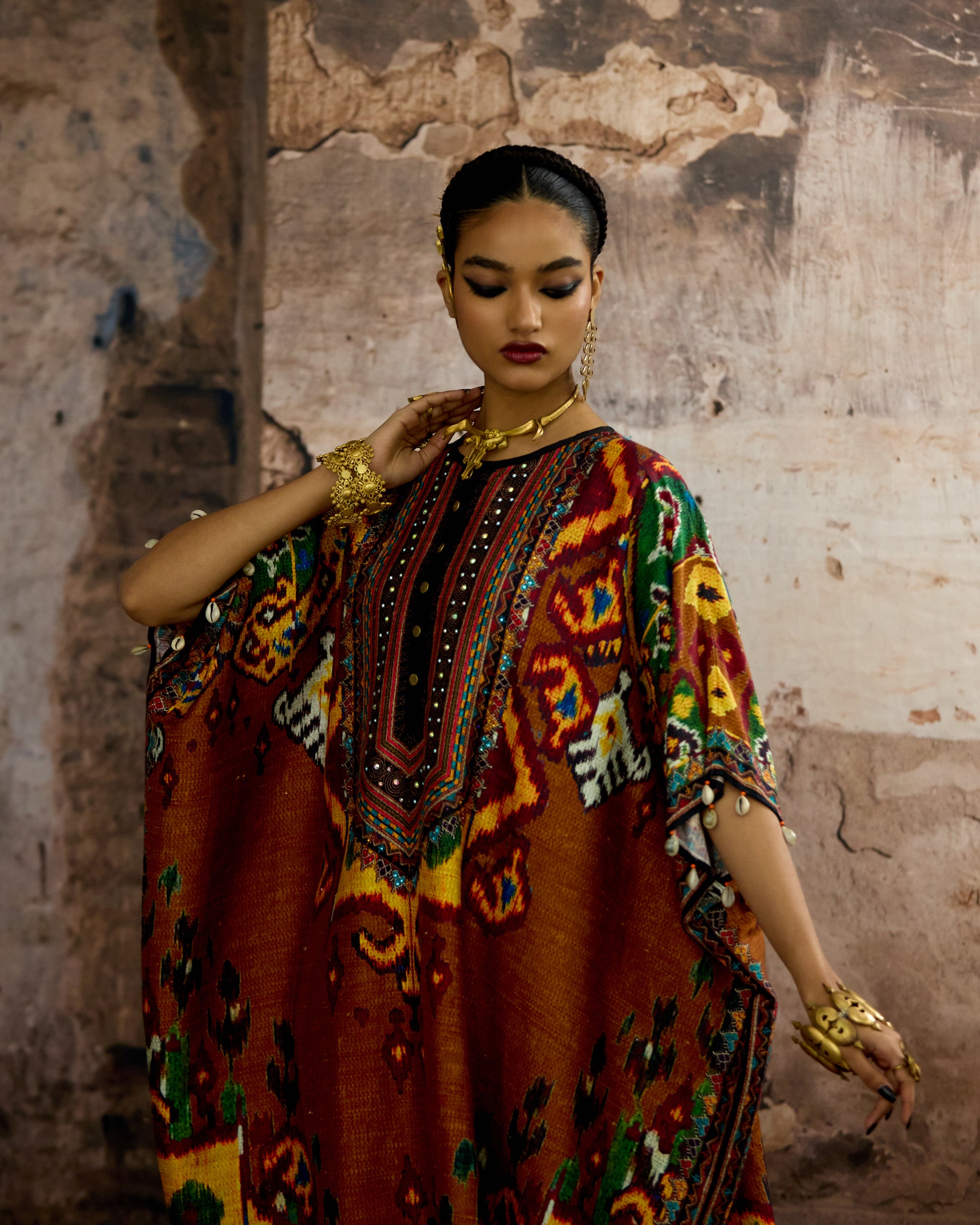 Kasbah : Kanish - Mustard/Rust