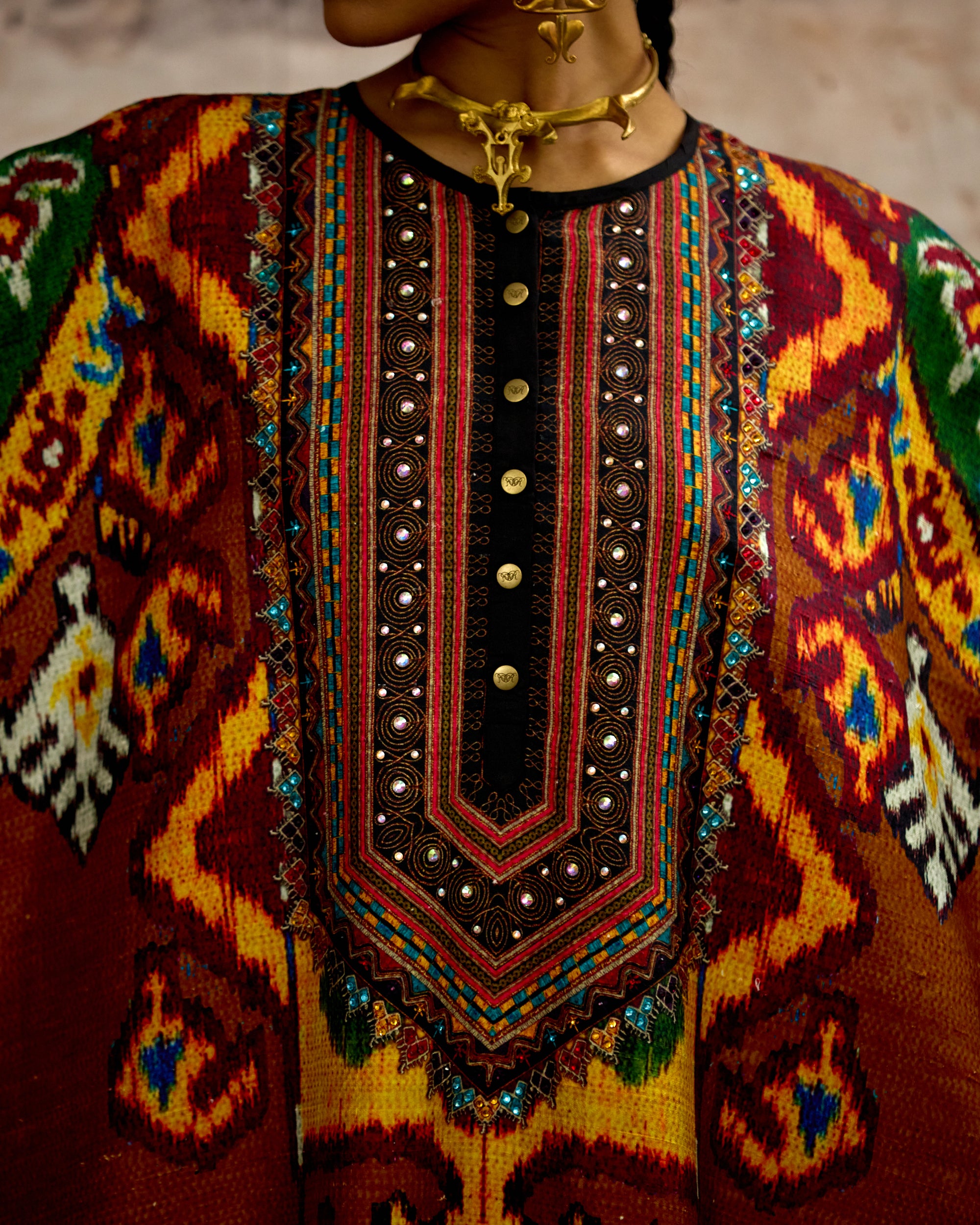 Kasbah : Kanish - Mustard/Rust