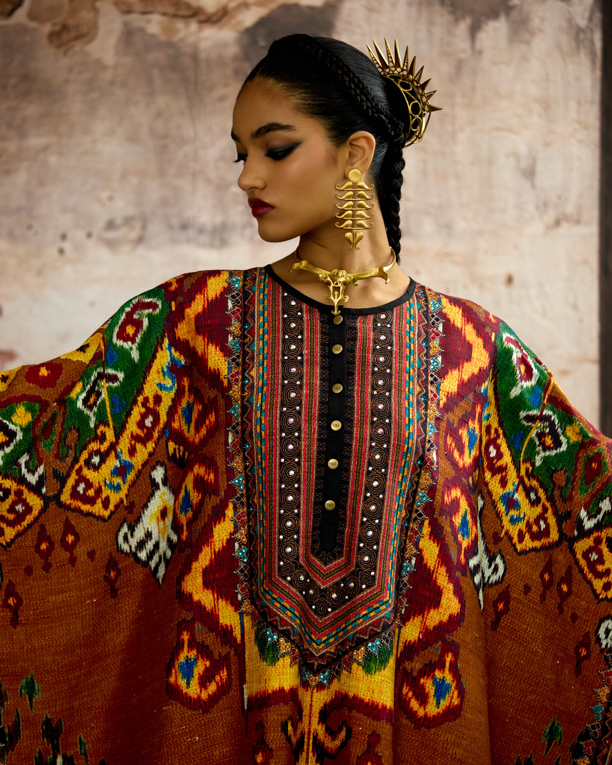 Kasbah : Kanish - Mustard/Rust