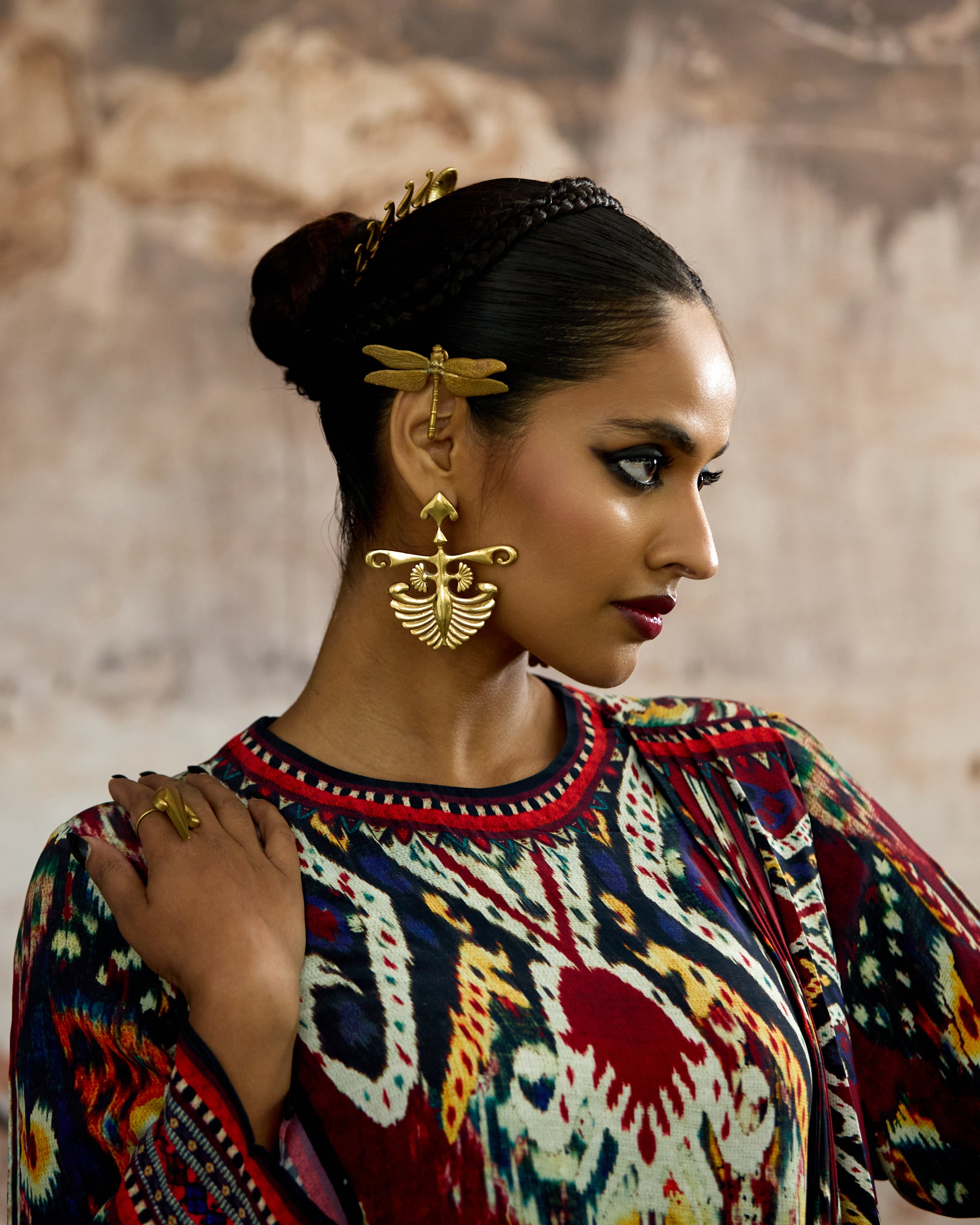 Kasbah : Vishakha - Maroon/Multi