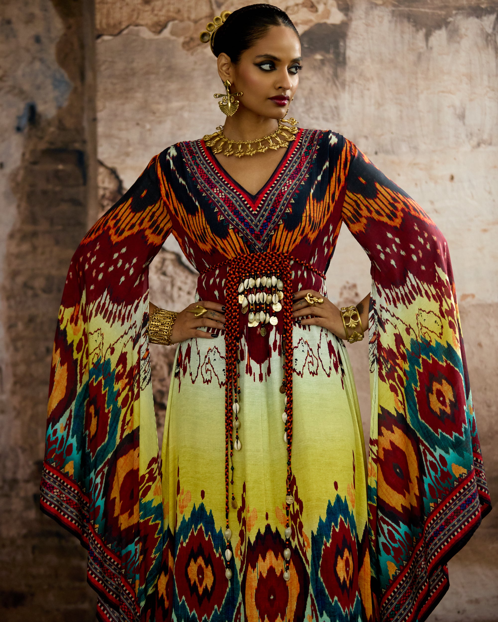 Kasbah : Abeer - Aqua/Lime